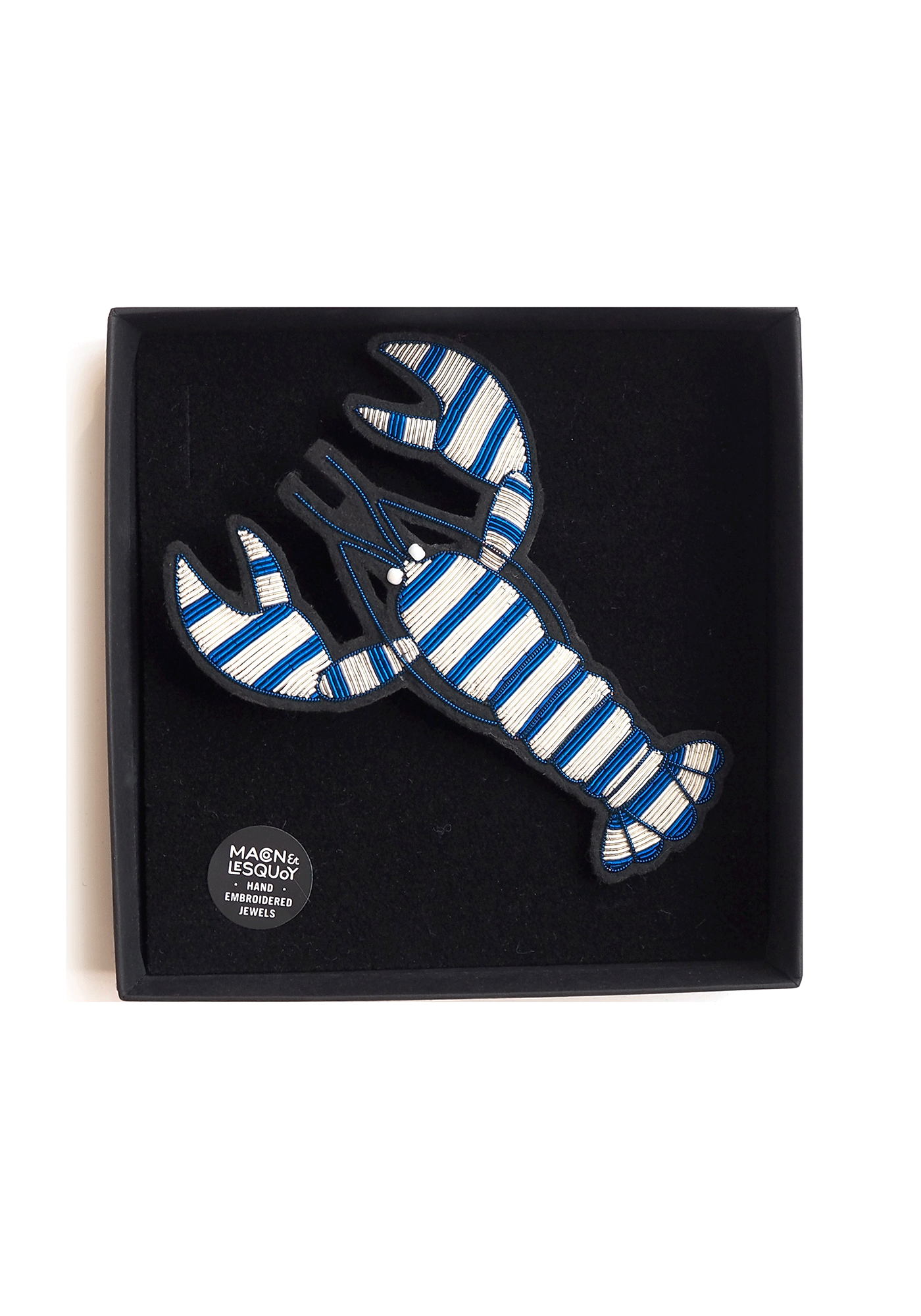 Lobster brooch x Macon & Lesquoy (BLEU/BLANC)