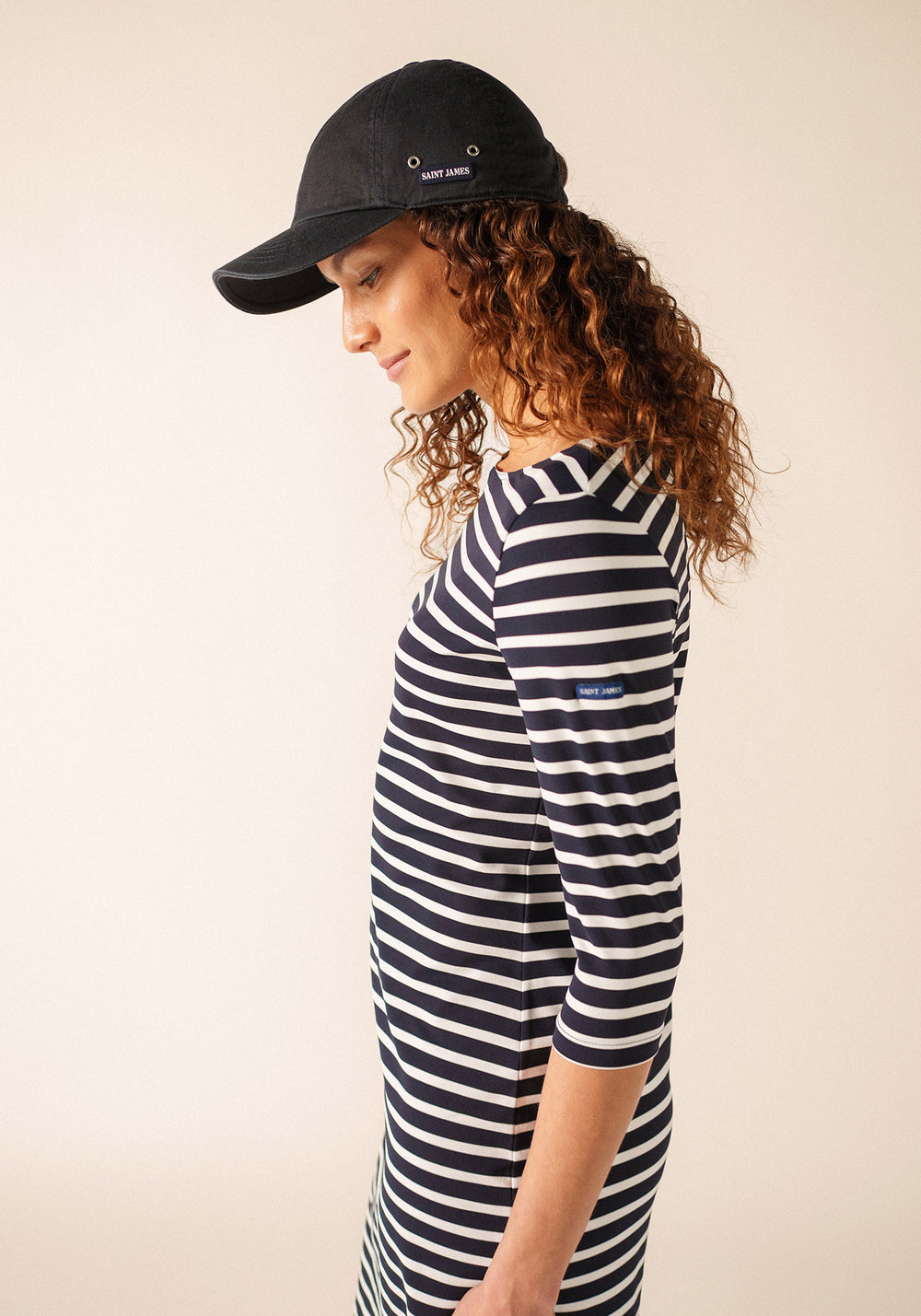 Propriano dress (NAVY/NEIGE)