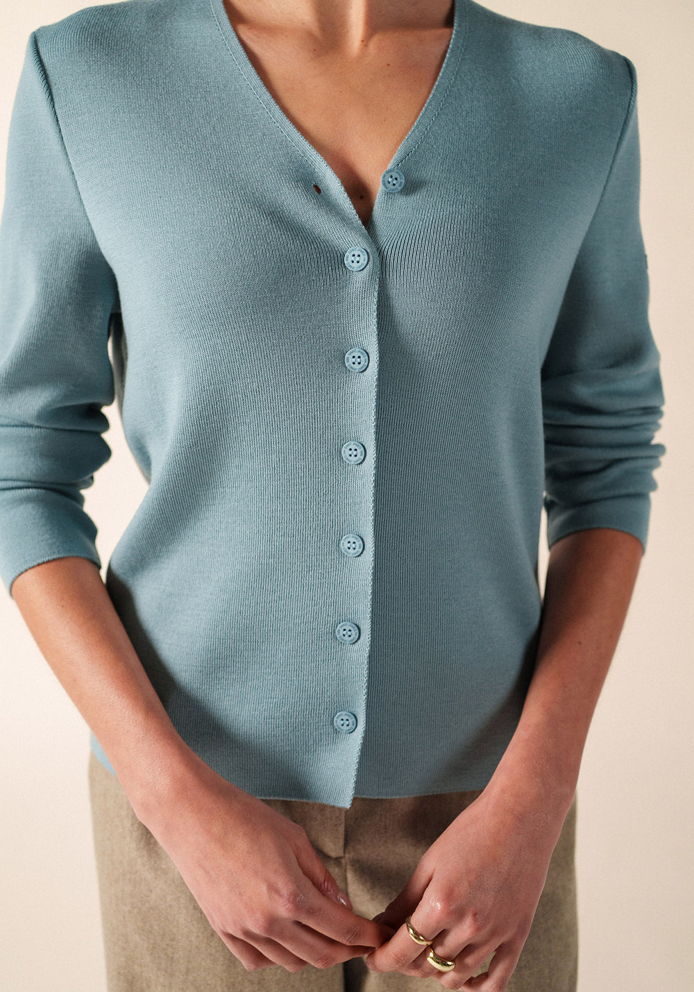 Brévands cardigan (CELESTE CLAIR)