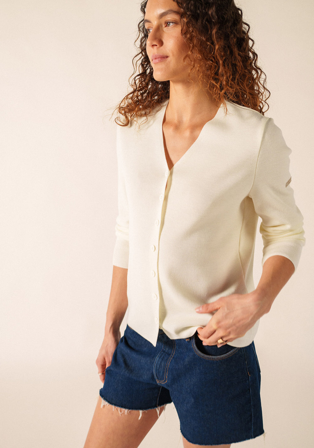 Brévands cardigan (BLANC)