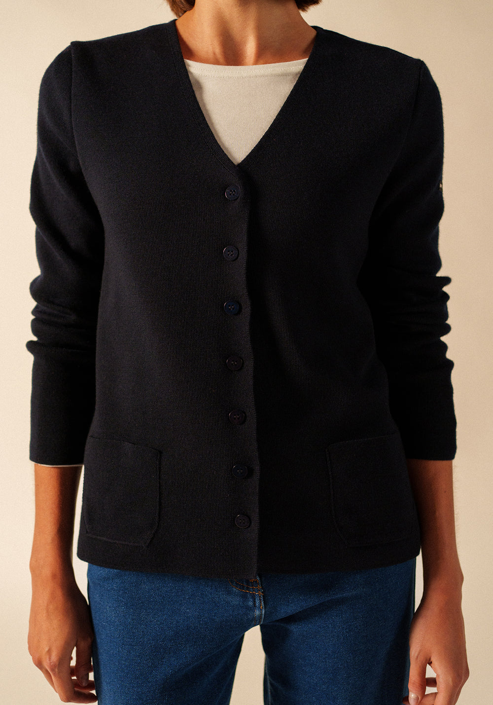 Blainville cardigan (NAVY)