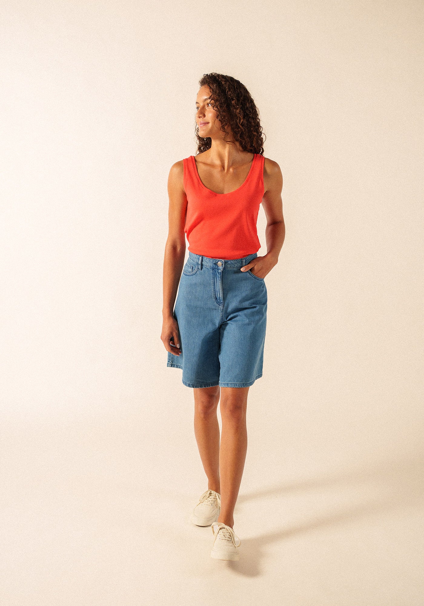 Bastia sleeveless top (PIGMENT)
