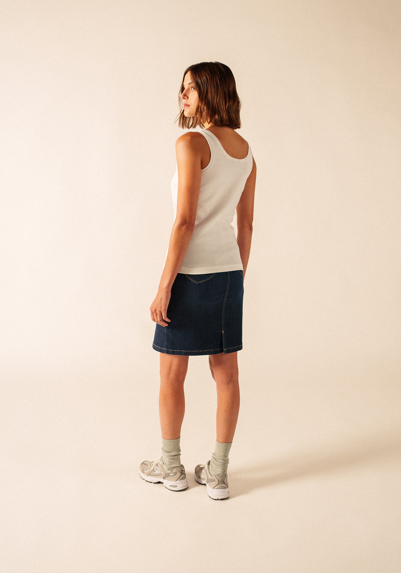 Bastia sleeveless top (BLANC)