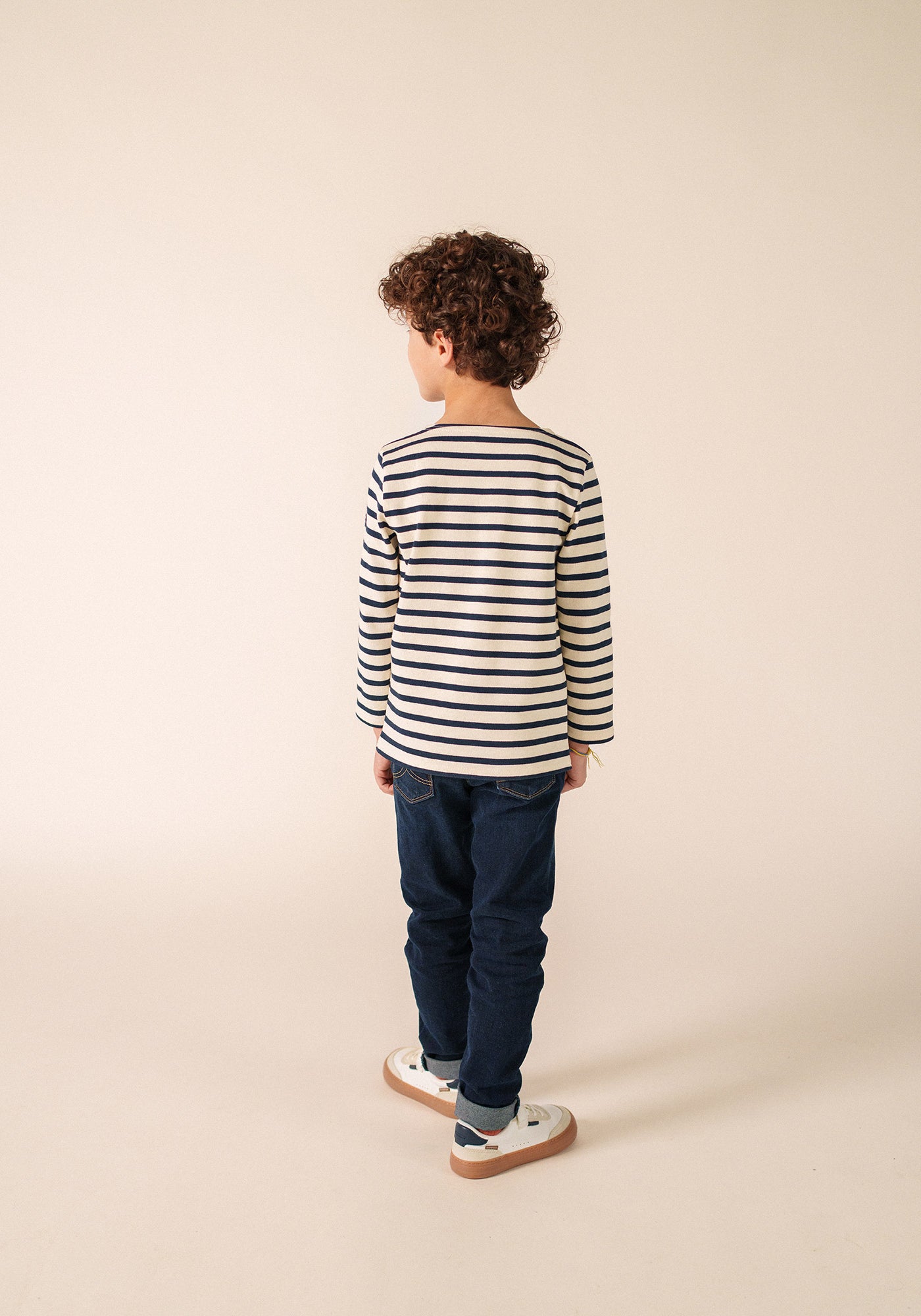 Méridien kid Breton shirt (ECRU/MARINE)