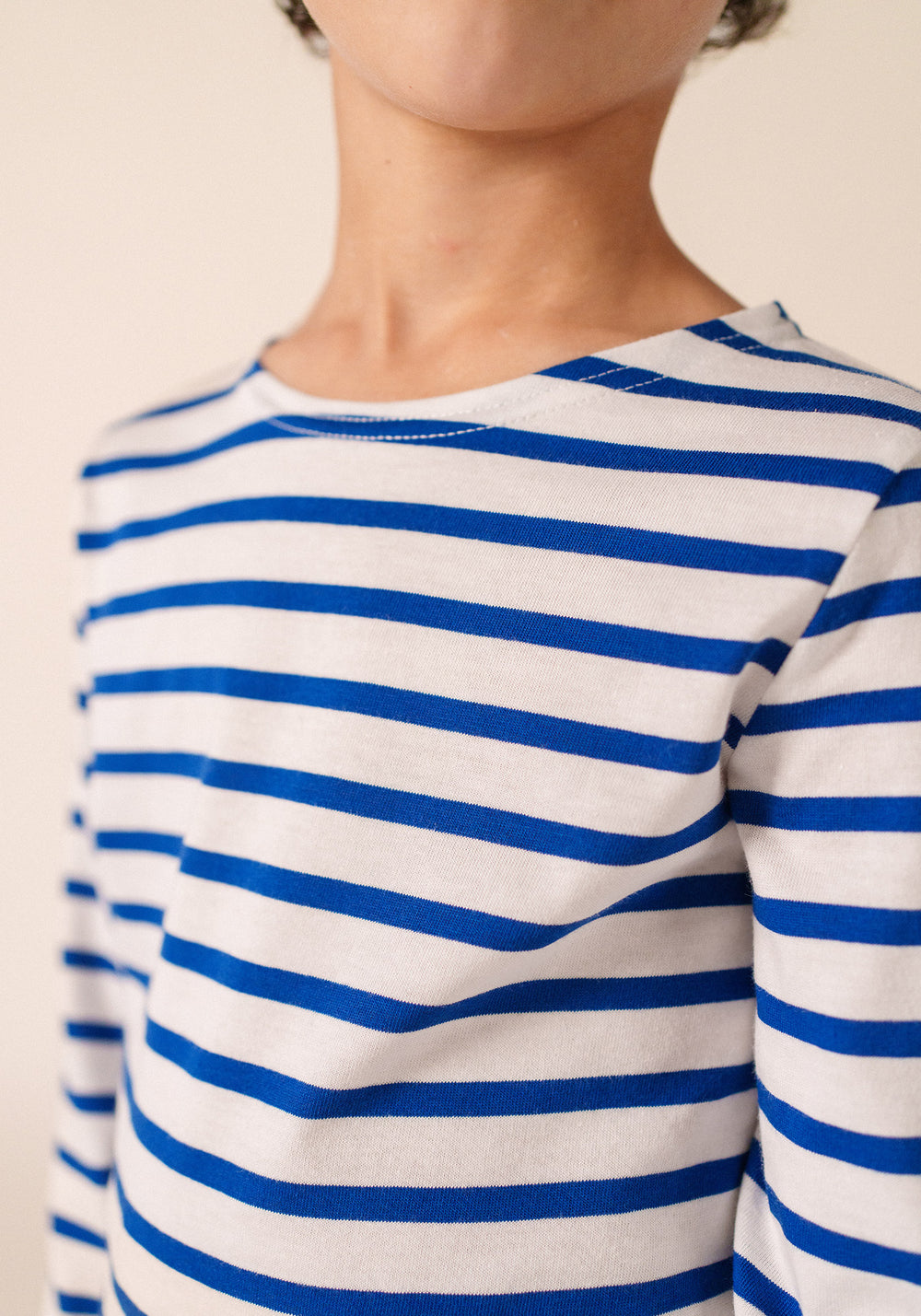 Miniquiers kids Breton shirt (NEIGE/GITANE)