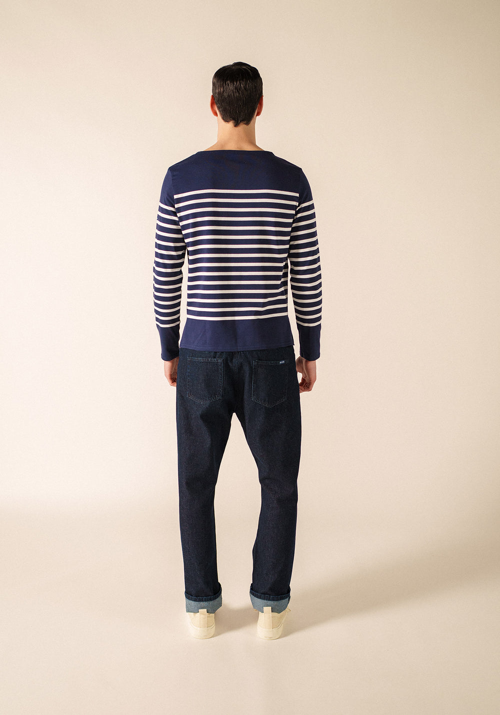 Naval sailor shirt (MARINE/NEIGE)