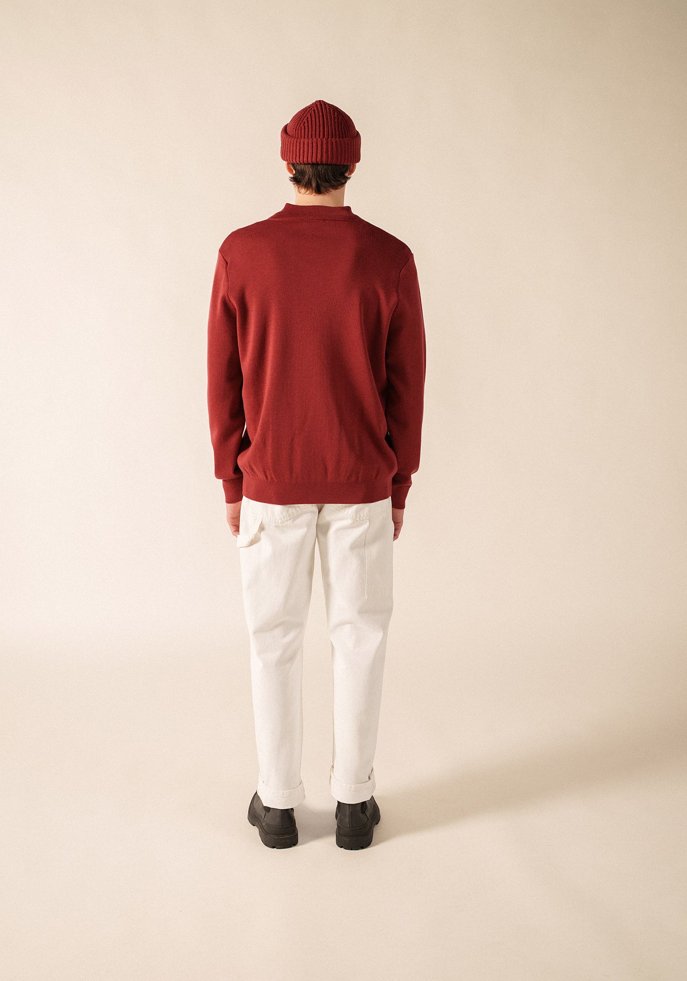 Crossley jumper (TERRACOTTA/NAVY)