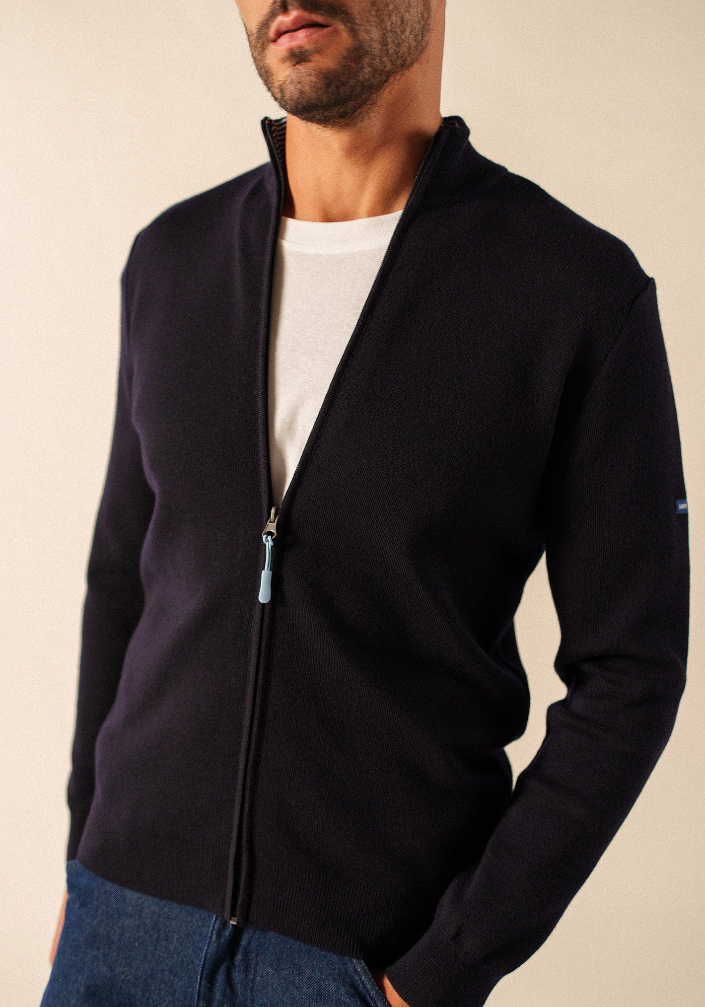 Creggan cardigan (NAVY/NUANCE)