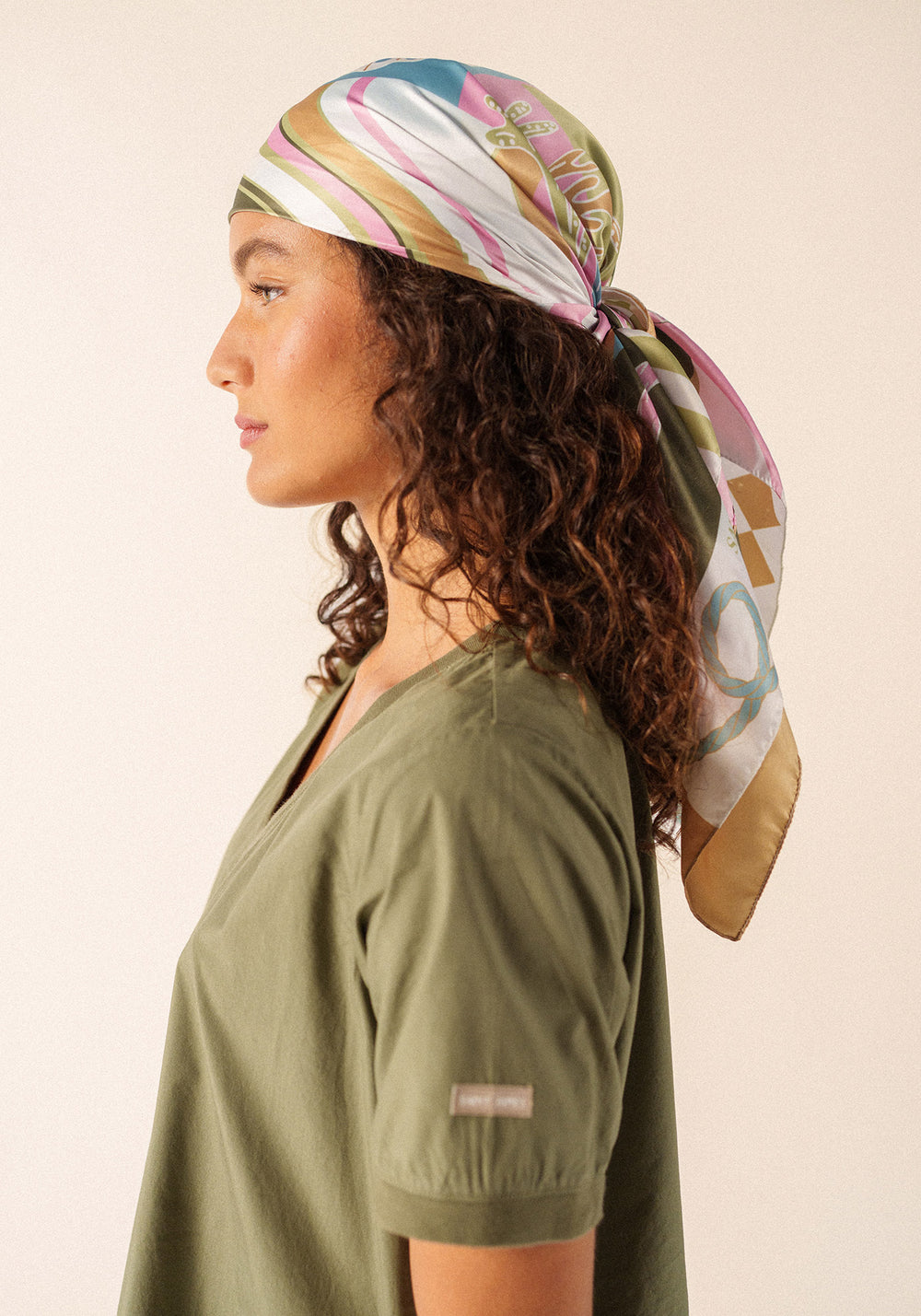 Fond Marin square scarf (ACCALMIE)