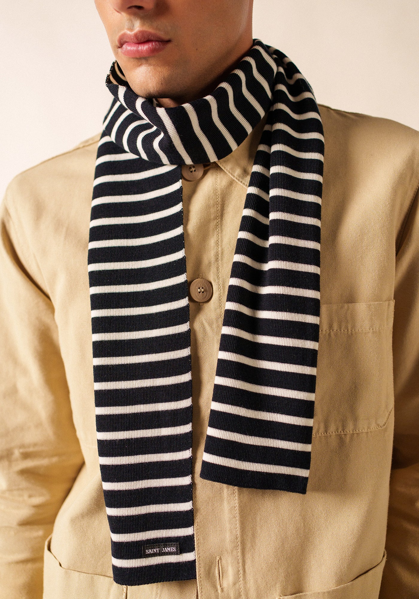 Duguay scarf (NAVY/ECUME)