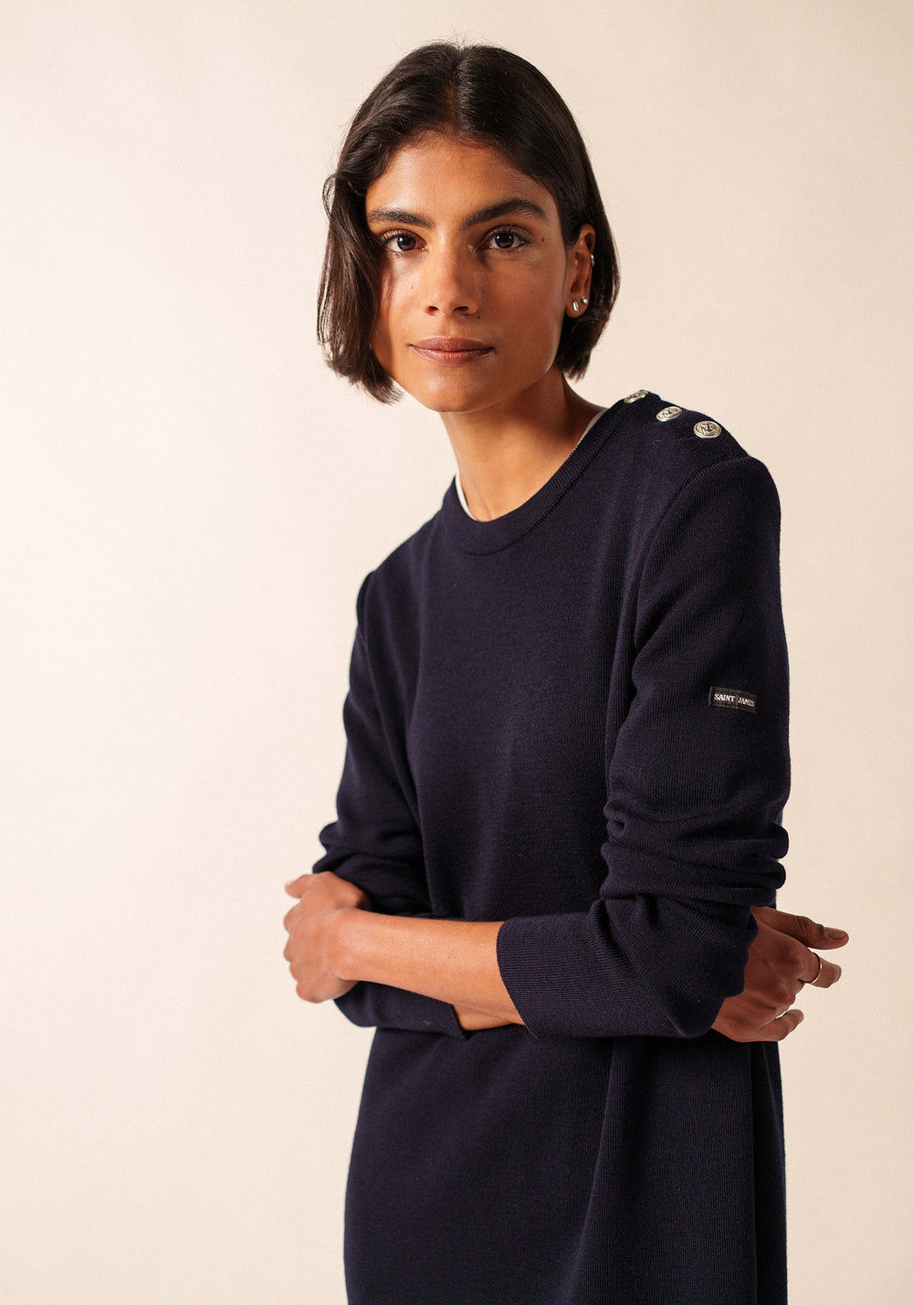 Marée long dress (NAVY)