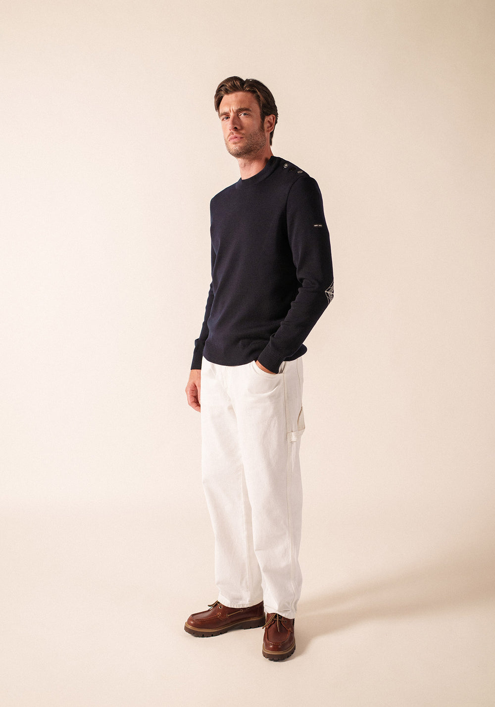 Mondiovision jumper x La tour Eiffel (NAVY/ECUME)