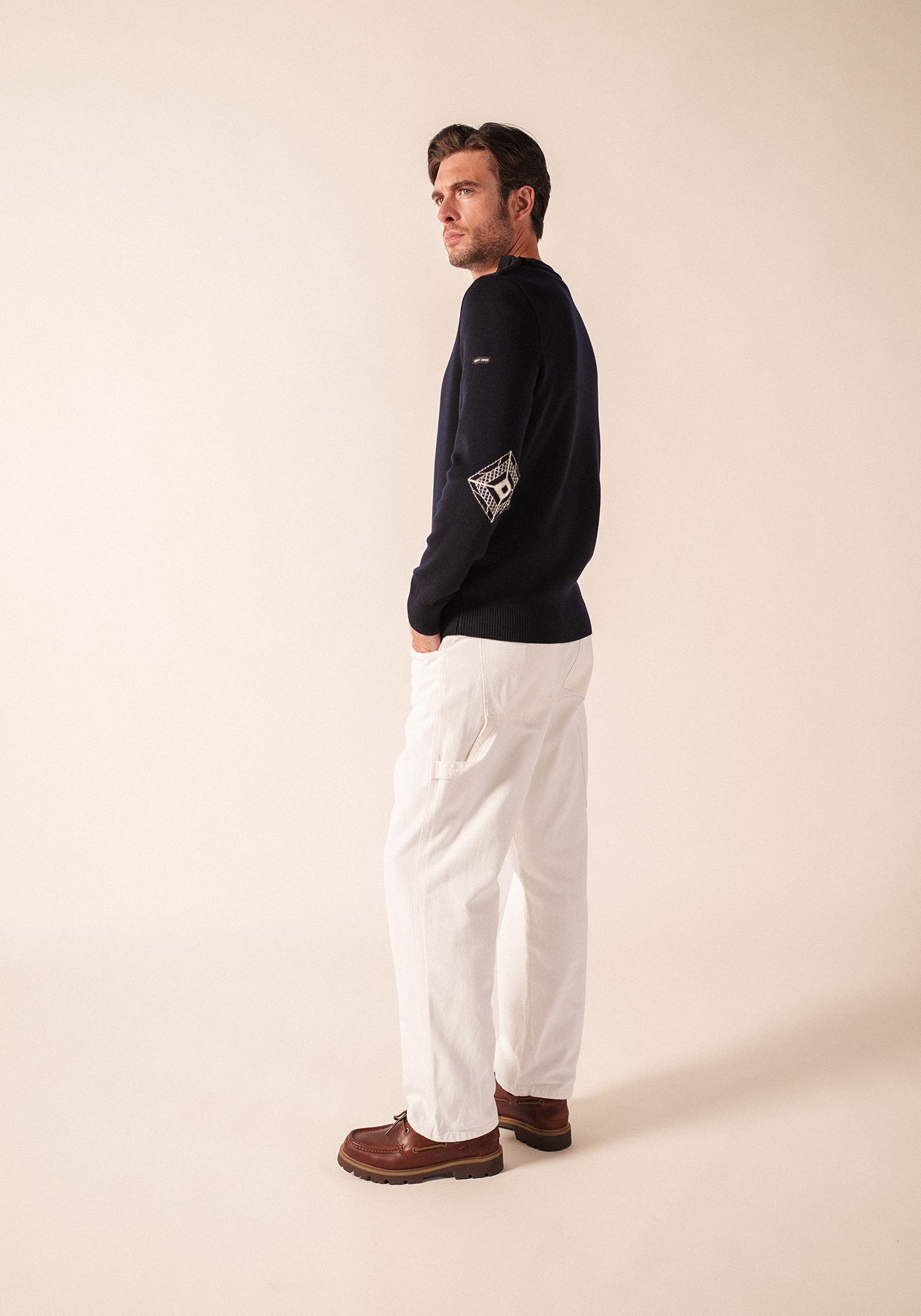 Mondiovision jumper x La tour Eiffel (NAVY/ECUME)