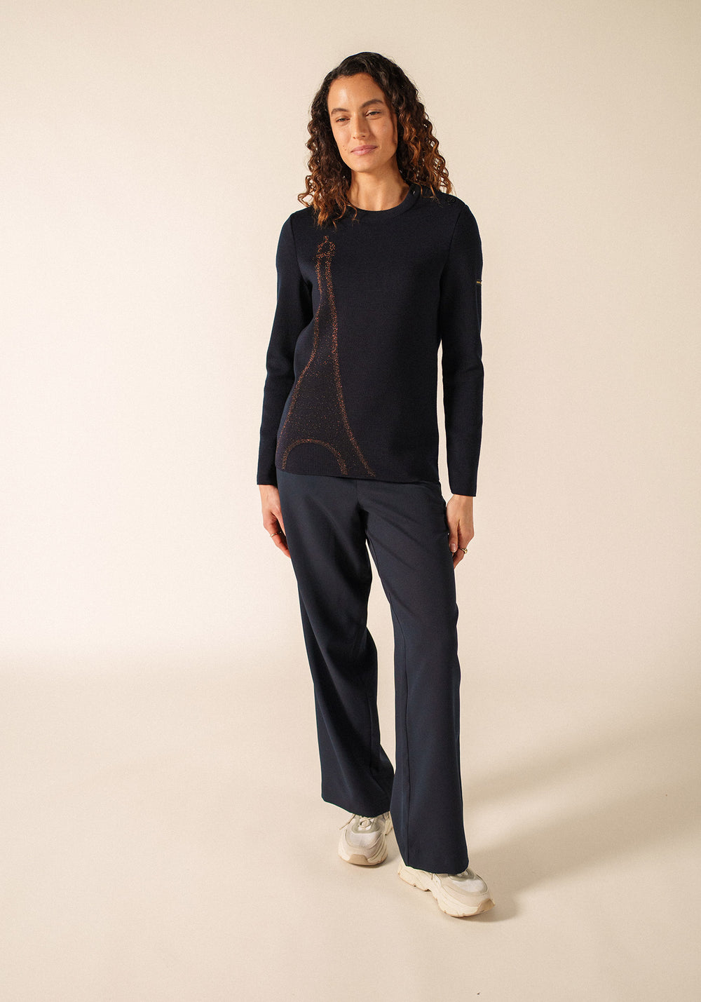 Brégançon jumper x La tour Eiffel (NAVY/BRONZE)