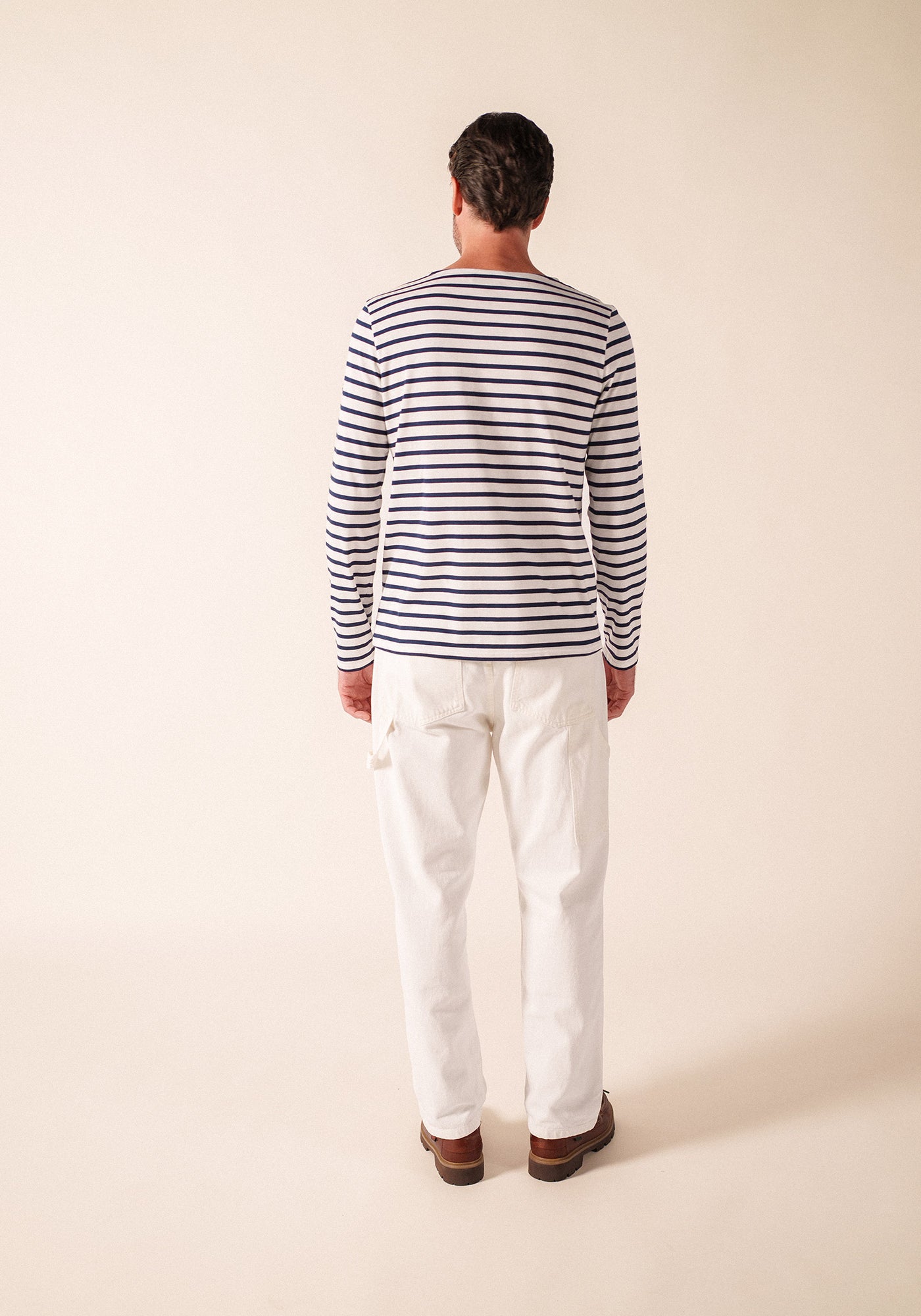 Minquiers Breton shirt x La Tour Eiffel (NEIGE/MARINE)