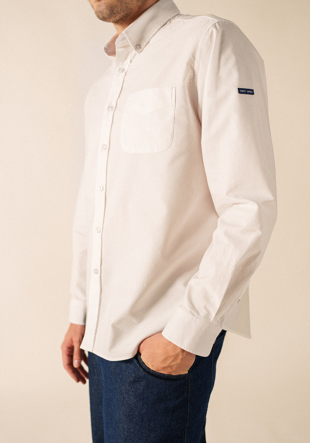 Amboise Long-Sleeved Shirt – cotton (BLANC)
