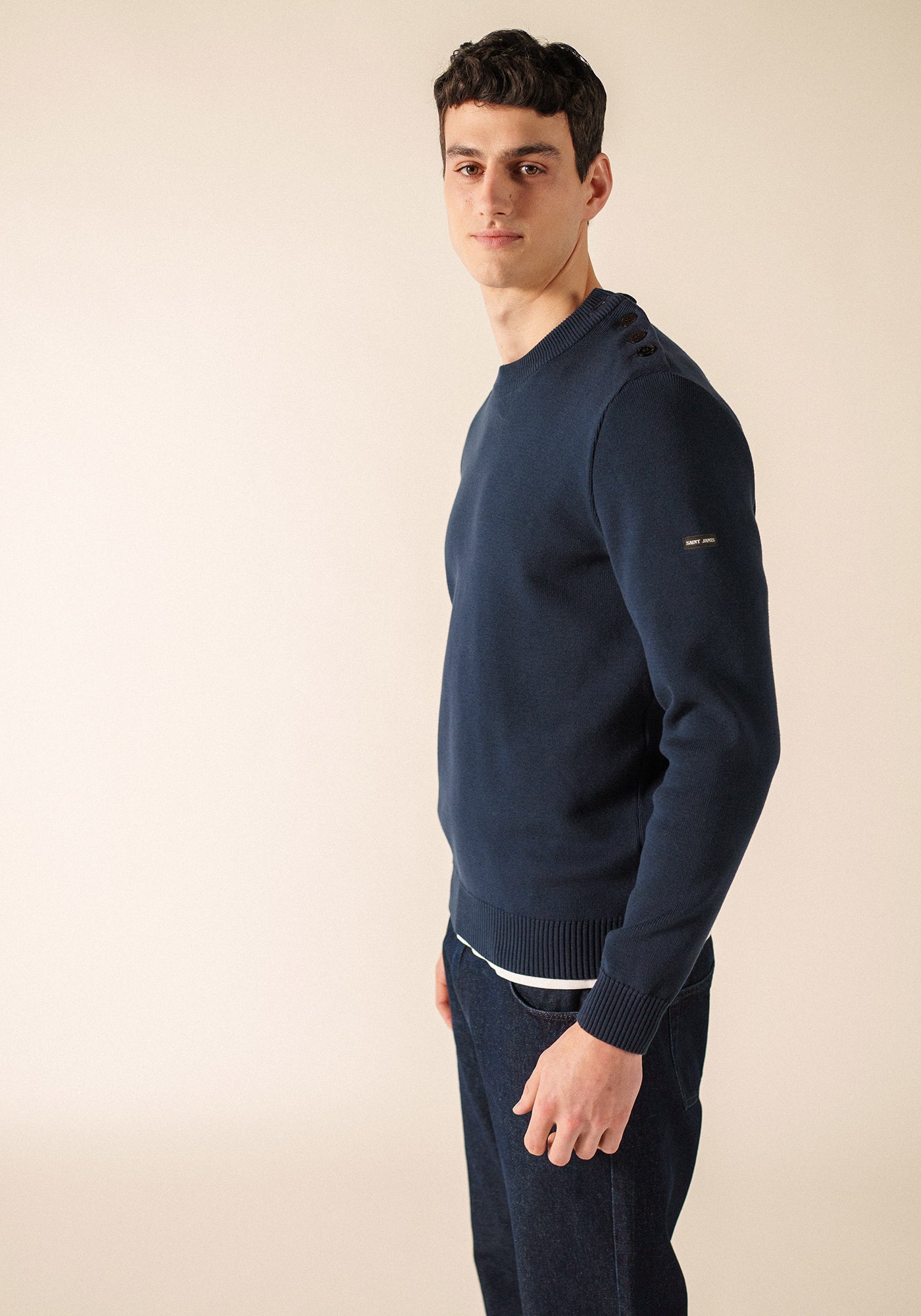 Cancale cotton sailor jumper (MARINE)