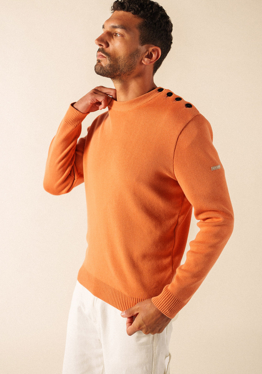 Cancale cotton sailor jumper (ARGILE)