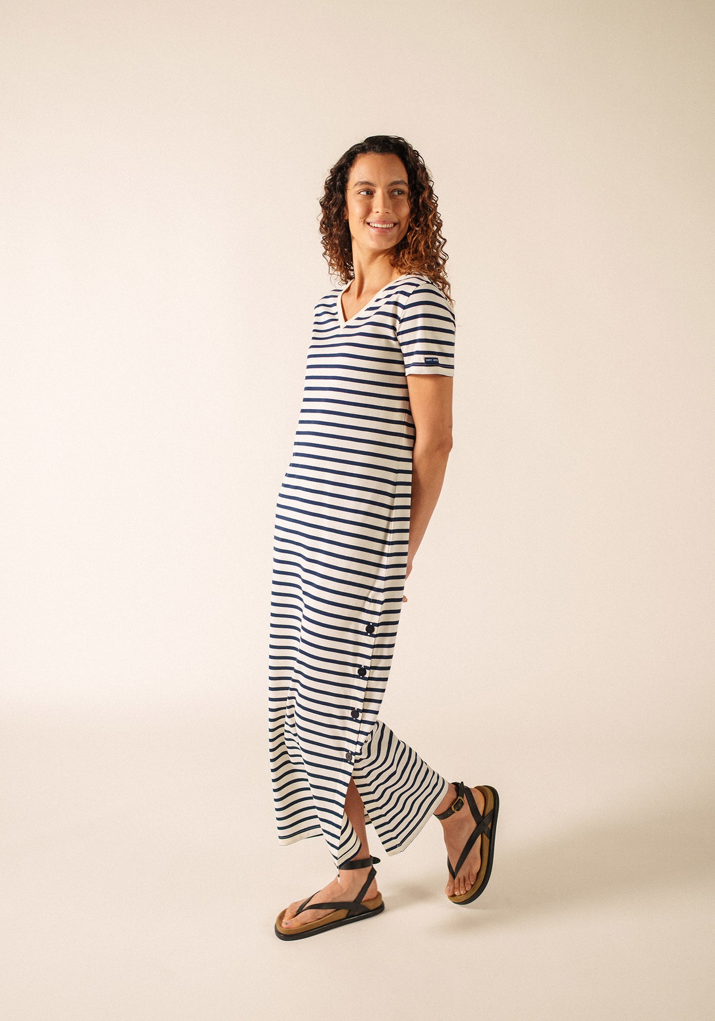 Eze dress (ECRU/MARINE)