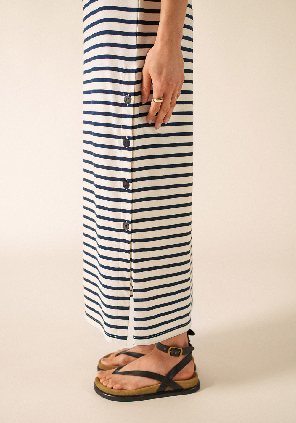 Eze dress (ECRU/MARINE)