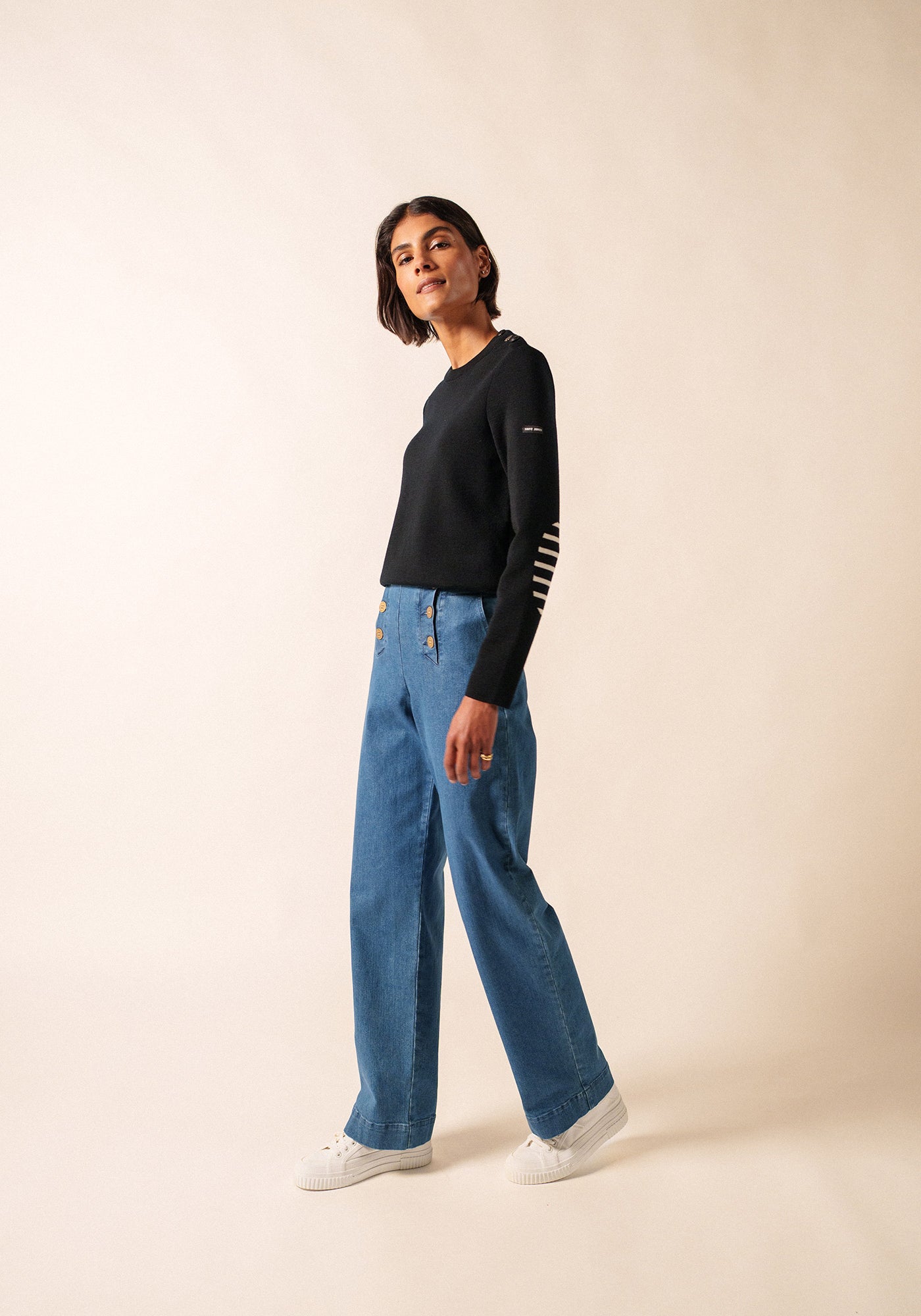 Brégançon sailor jumper (NOIR)