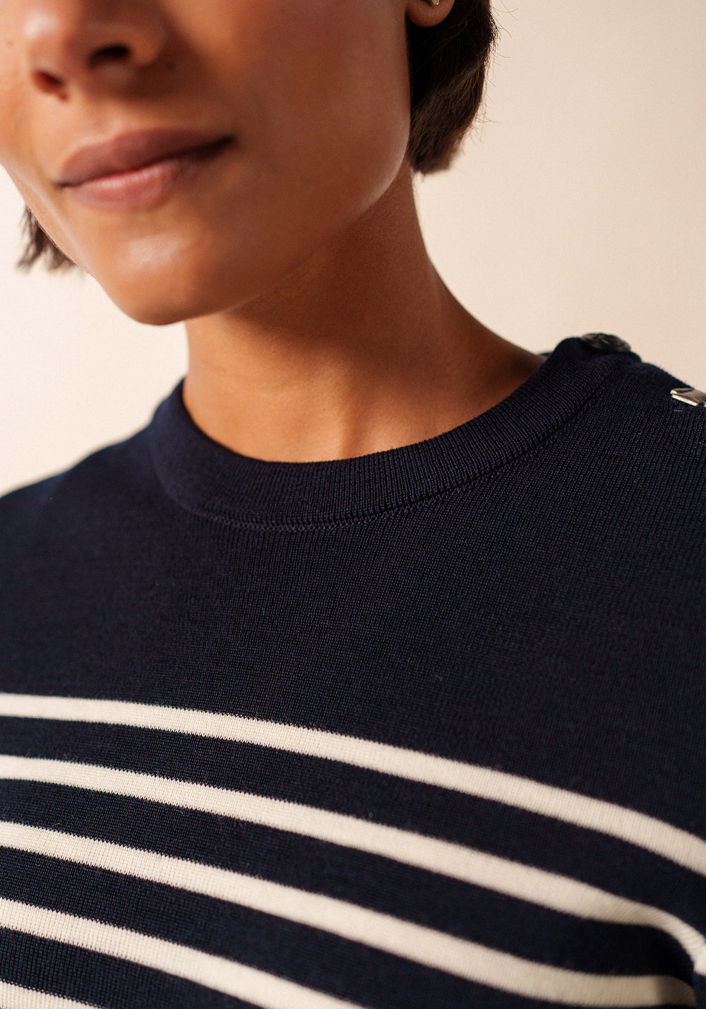 Brégançon sailor jumper (NAVY/ECUME)