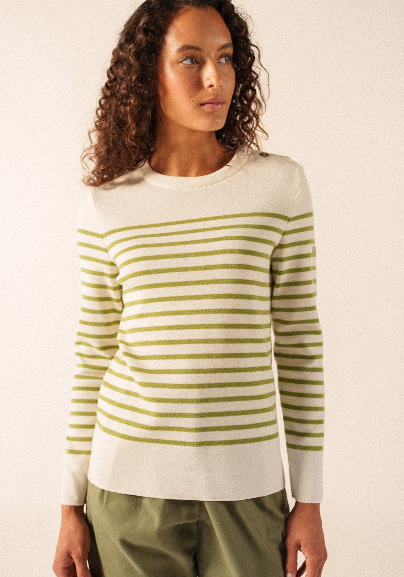 Brégançon sailor jumper (BLANC/OIL)