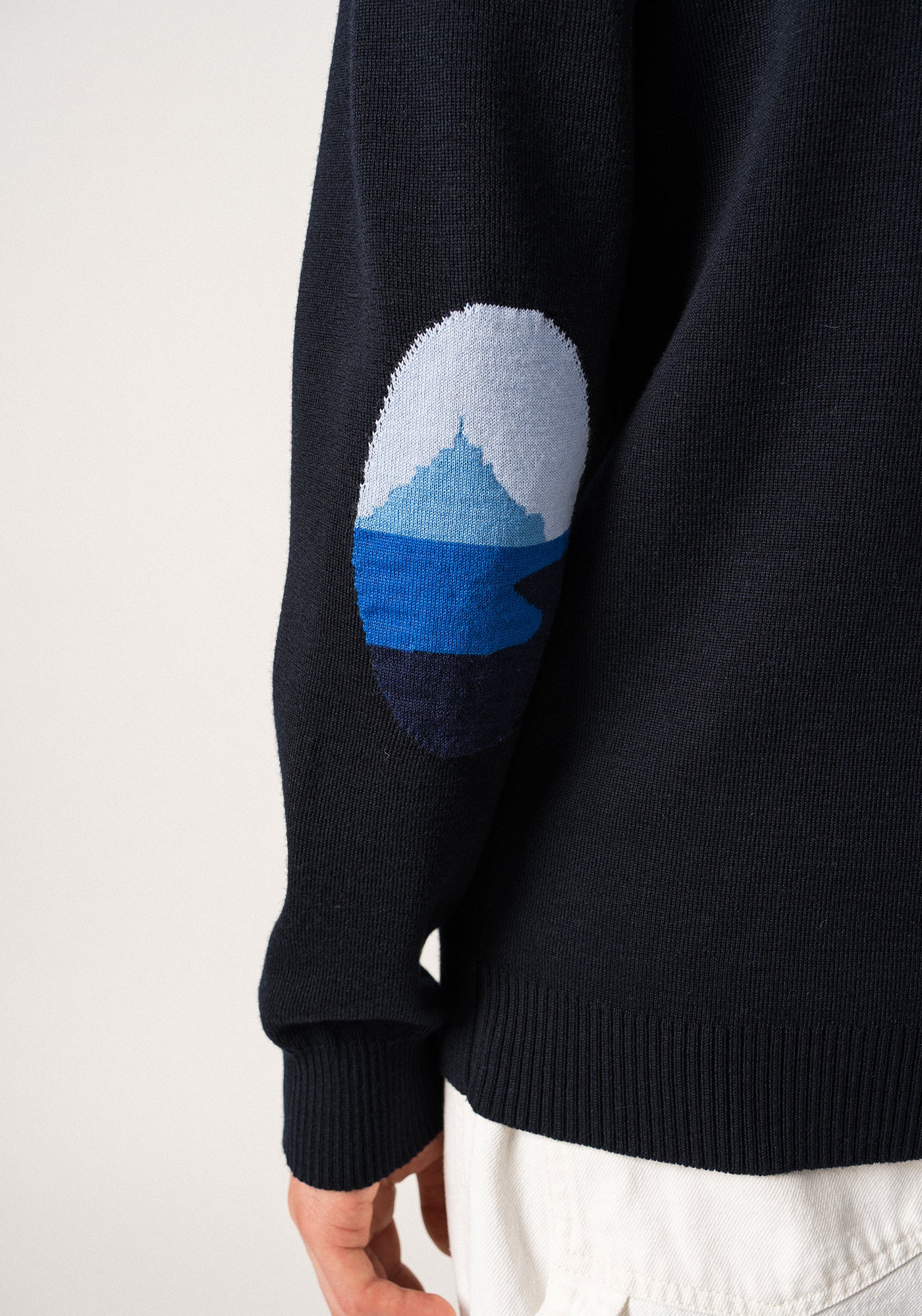 Mondiovision jumper x le Mont Saint-Michel (NAVY/MULTICO)