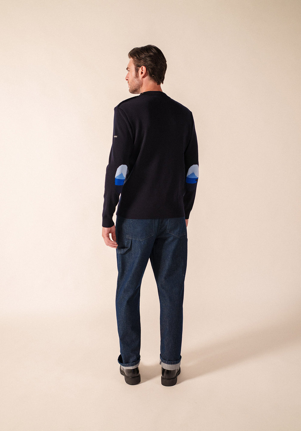 Mondiovision jumper x le Mont Saint-Michel (NAVY/MULTICO)