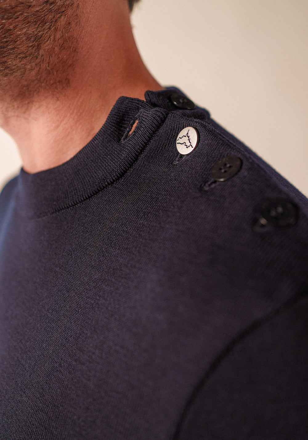 Mondiovision jumper x le Mont Saint-Michel (NAVY/MULTICO)