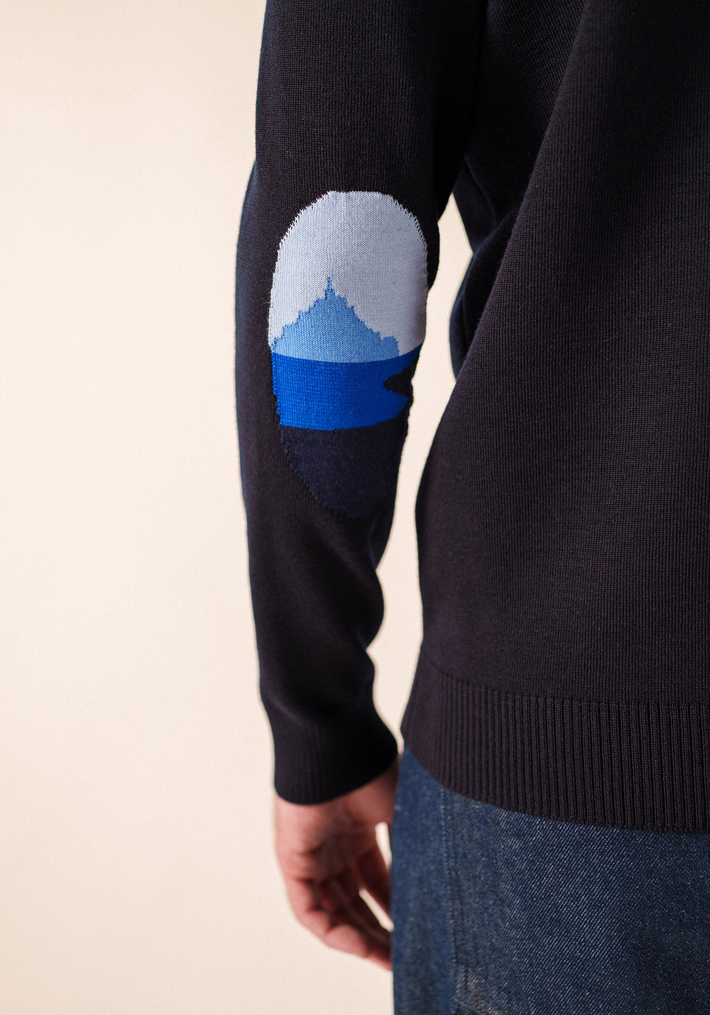 Mondiovision jumper x le Mont Saint-Michel (NAVY/MULTICO)