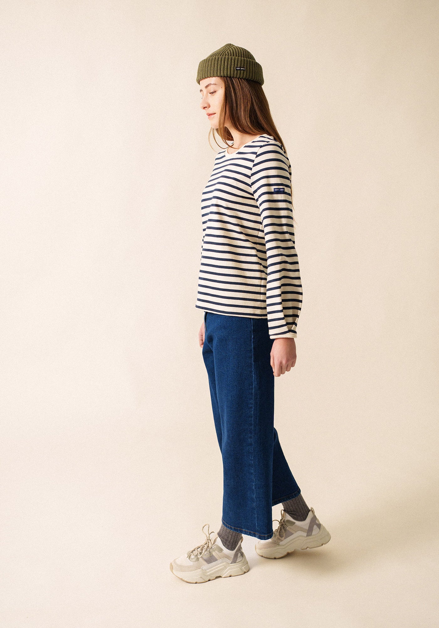 Yvoire Breton shirt (ECRU/MARINE)