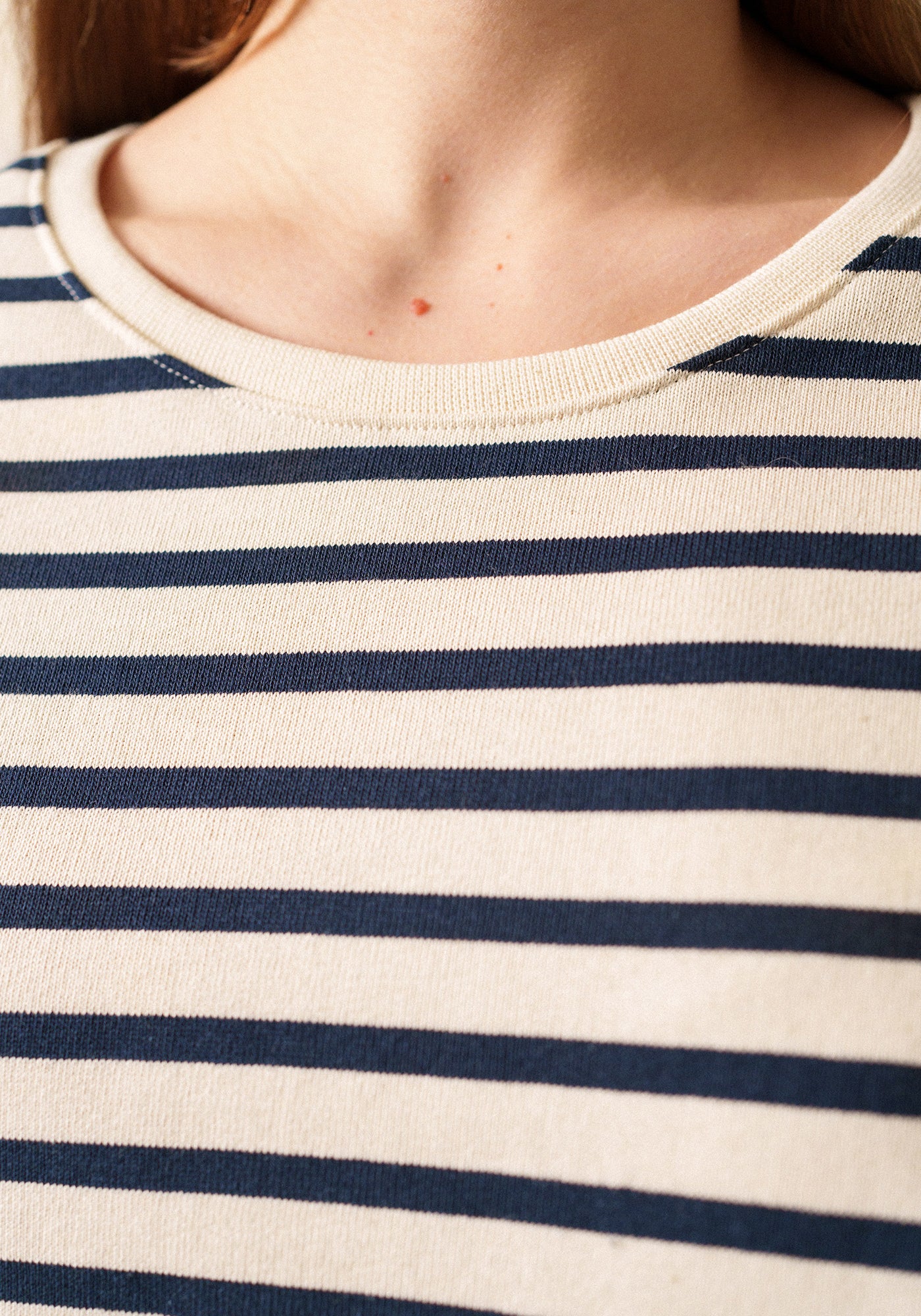 Yvoire Breton shirt (ECRU/MARINE)