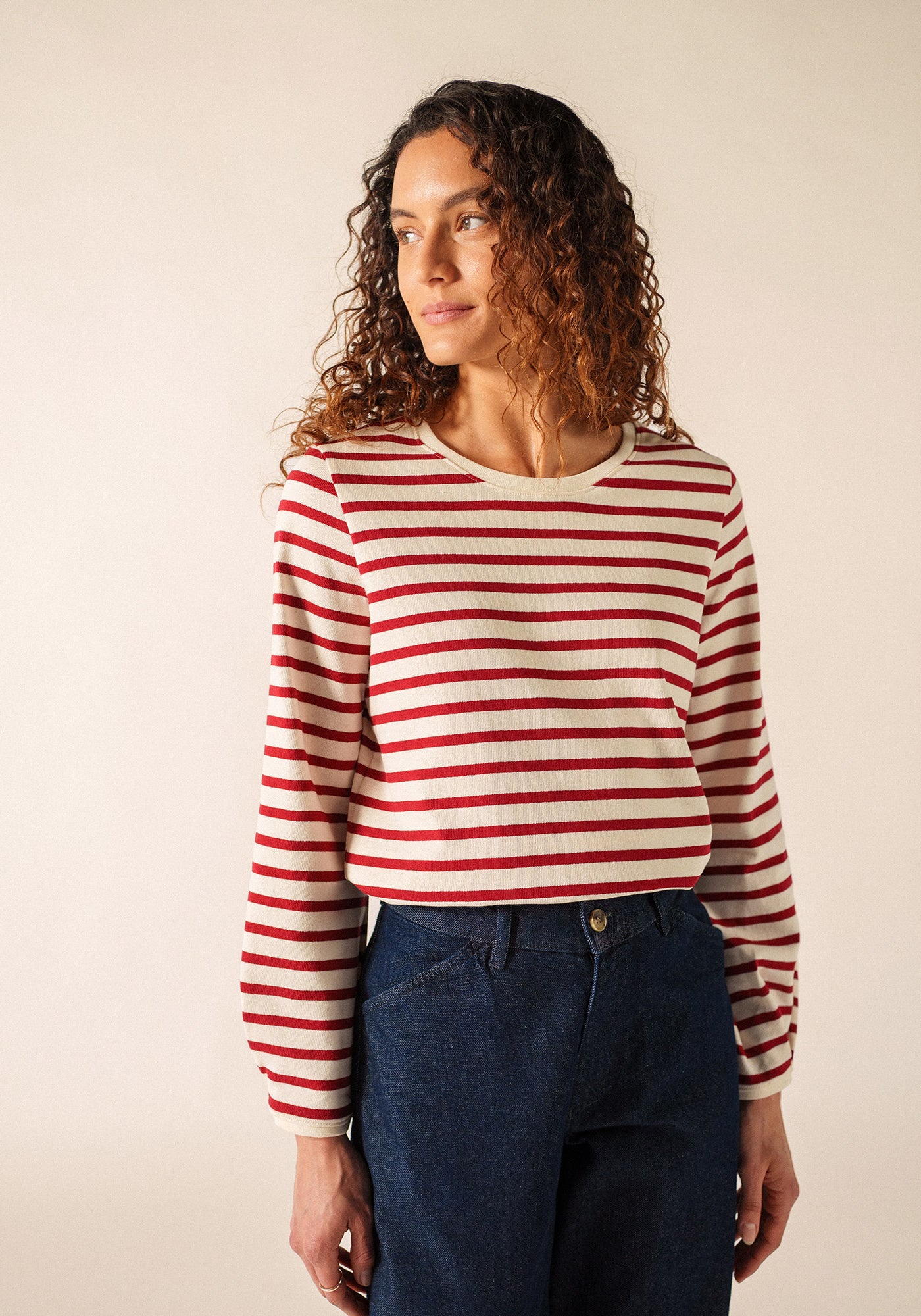 Yvoire Breton shirt (ECRU/PERSAN)