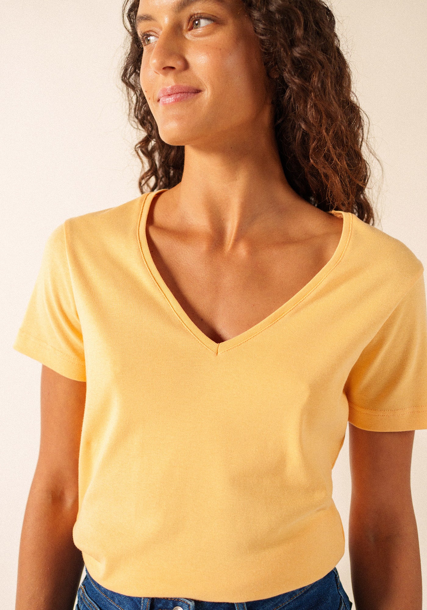 T-shirt Ajaccio V-neck – in cotton (VITAMINE)