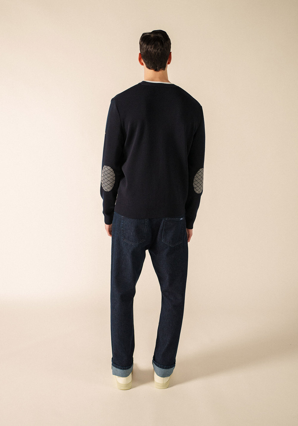 Equipage cardigan (NAVY/ECUME)