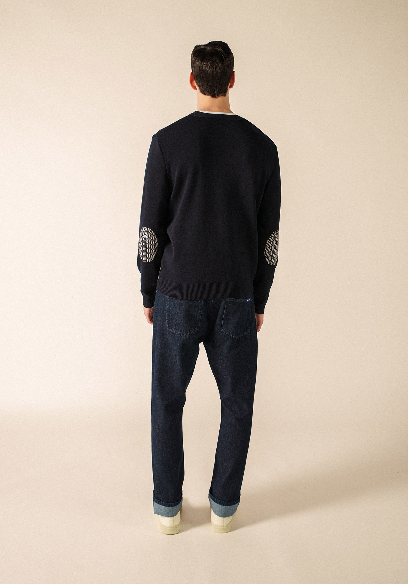 Equipage cardigan (NAVY/ECUME)