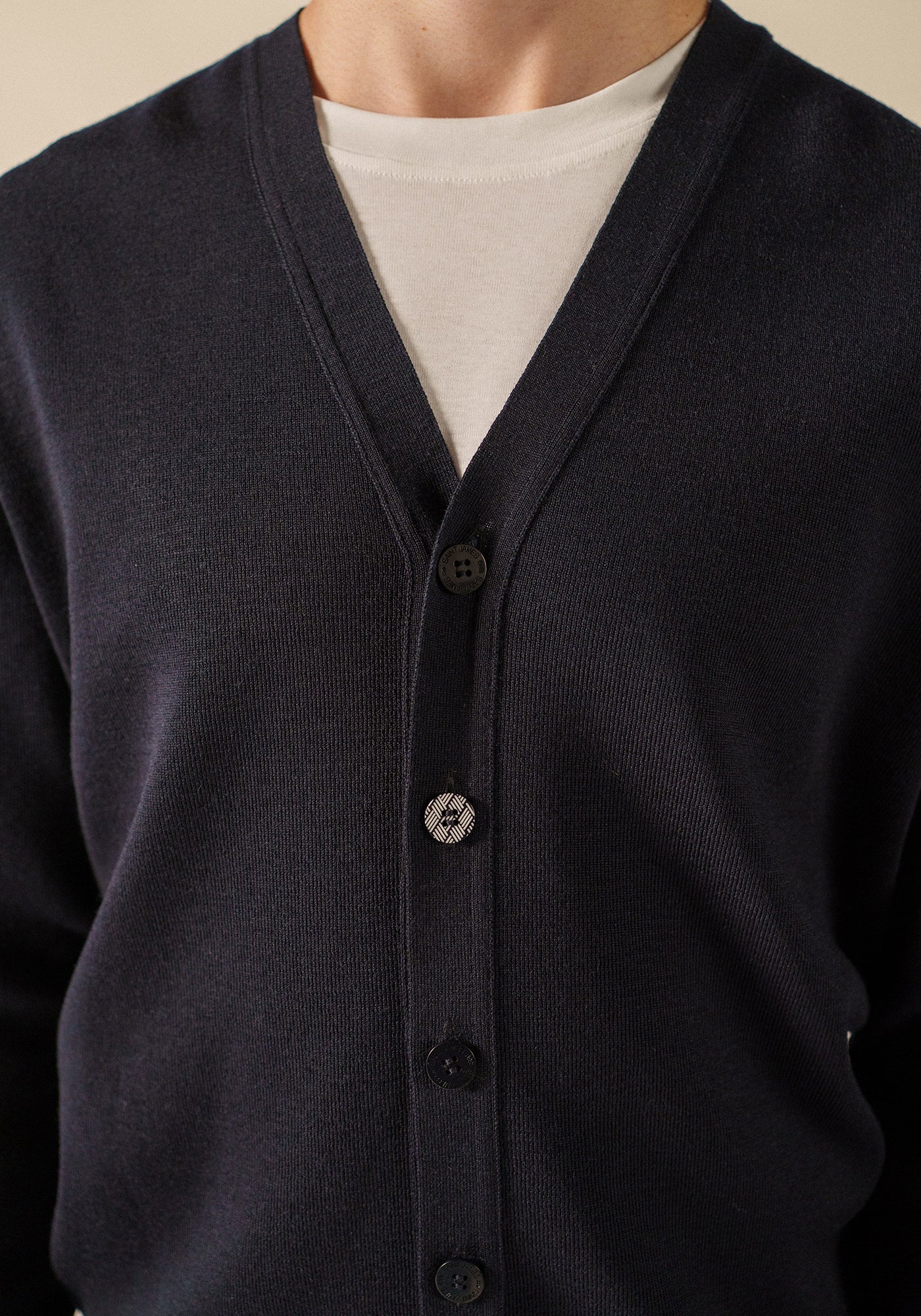Equipage cardigan (NAVY/ECUME)