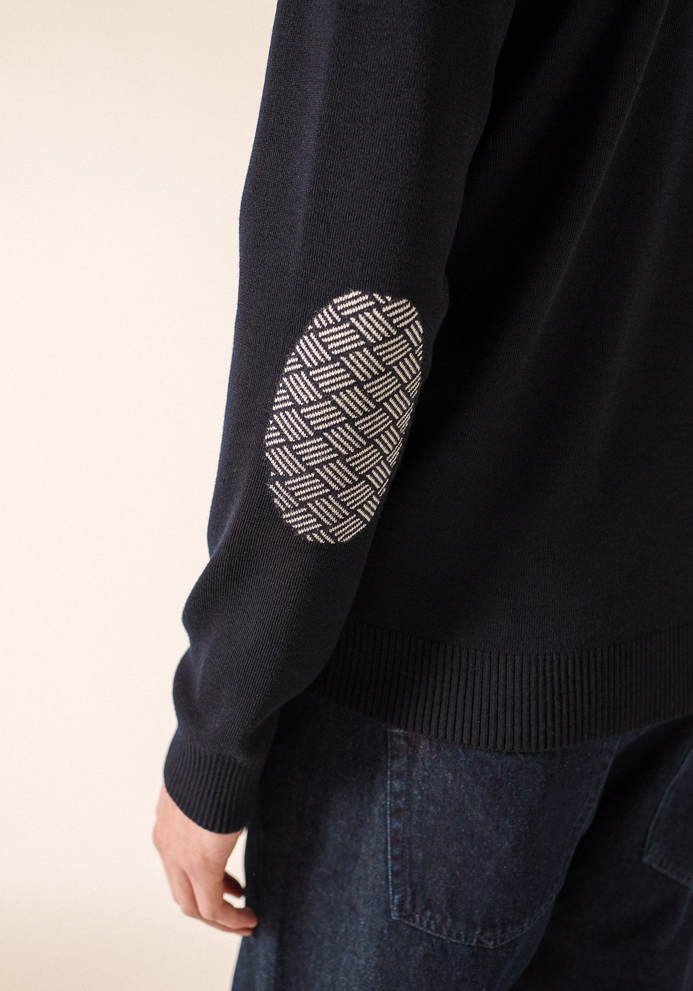 Equipage cardigan (NAVY/ECUME)