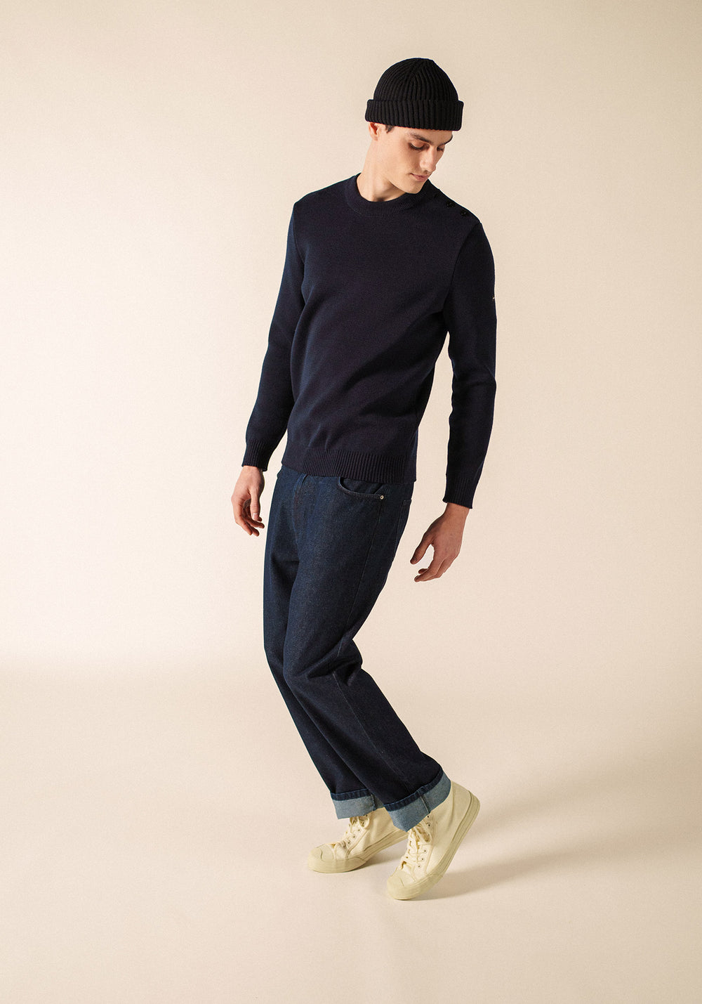 Cancale Equipage sailor jumper (MARINE/ECRU)