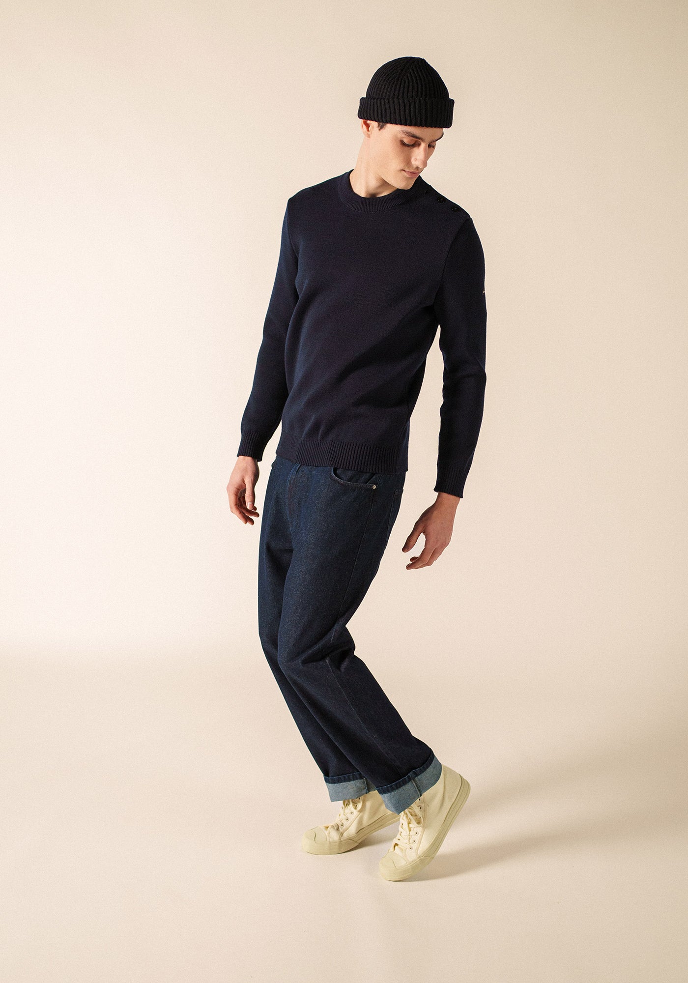 Cancale Equipage sailor jumper (MARINE/ECRU)