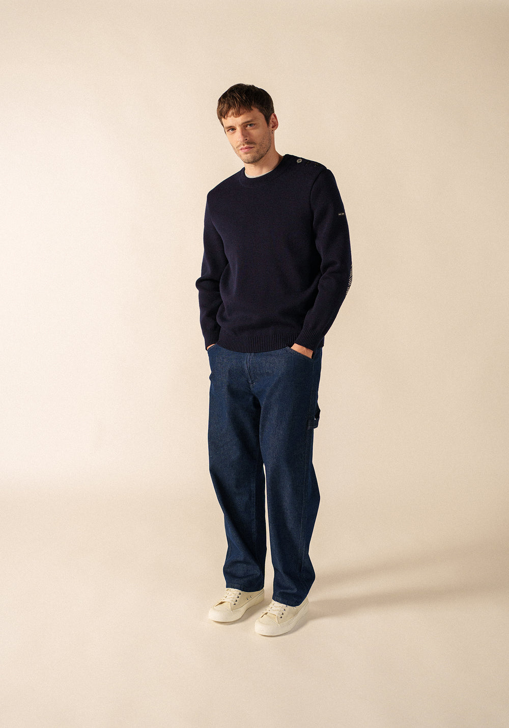 Cancale Equipage sailor jumper (MARINE/ECRU)