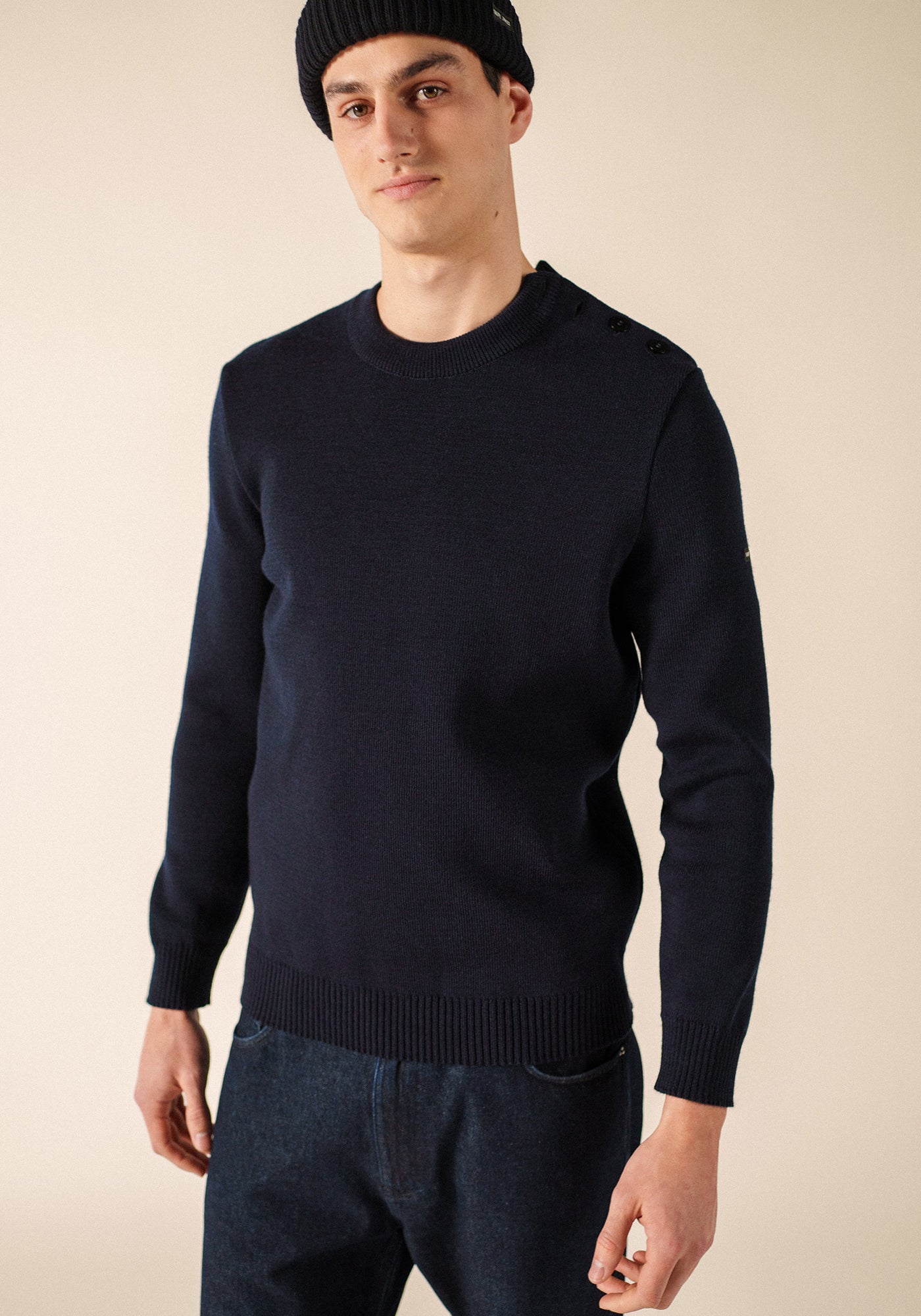 Cancale Equipage sailor jumper (MARINE/ECRU)
