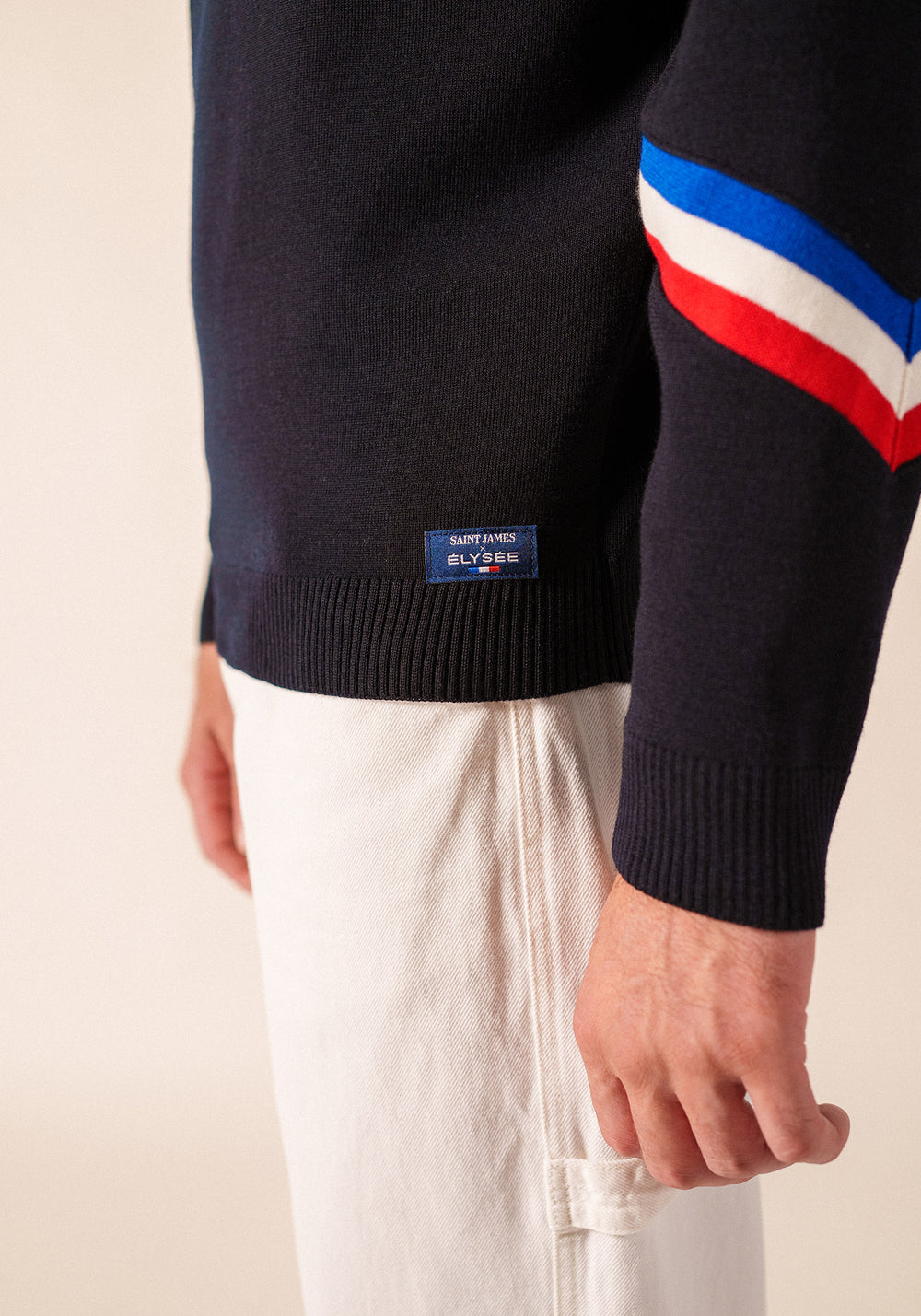 Mondiovision jumper x l'Elysée (NAVY/MULTICO)