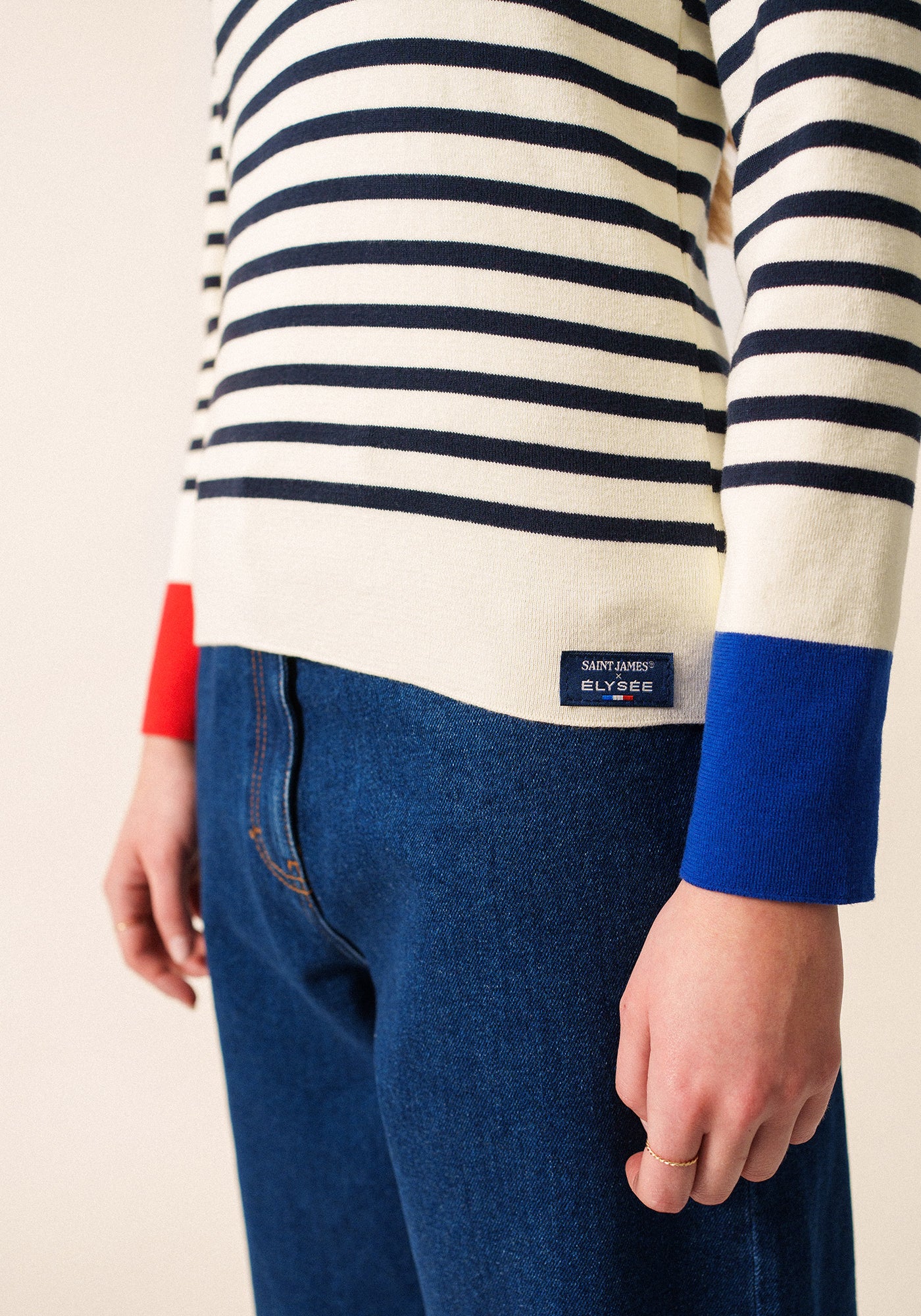 Passerelle tricolour jumper x l'Elysée (BLANC/MULTICO)