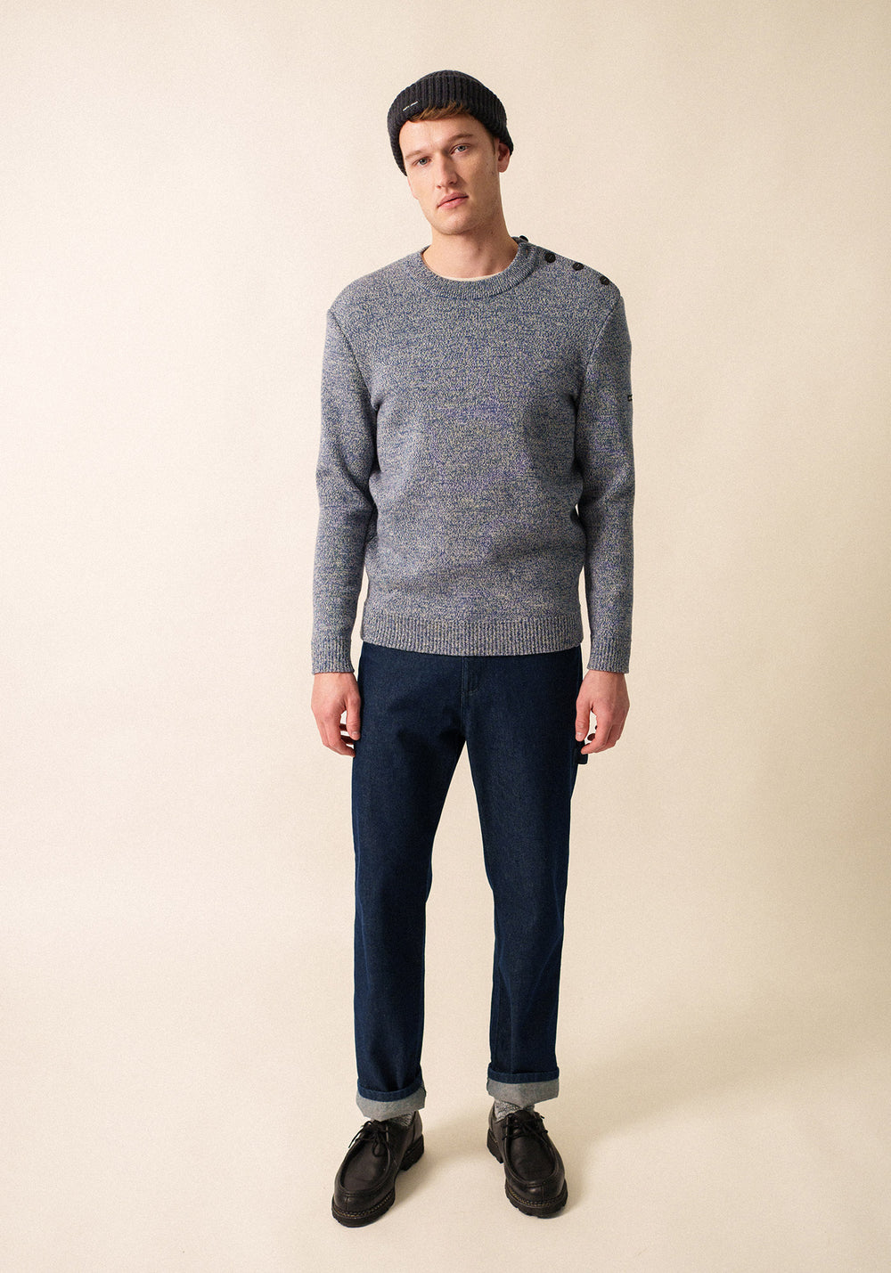 Cancale sailor jumper (JEAN/ECRU)