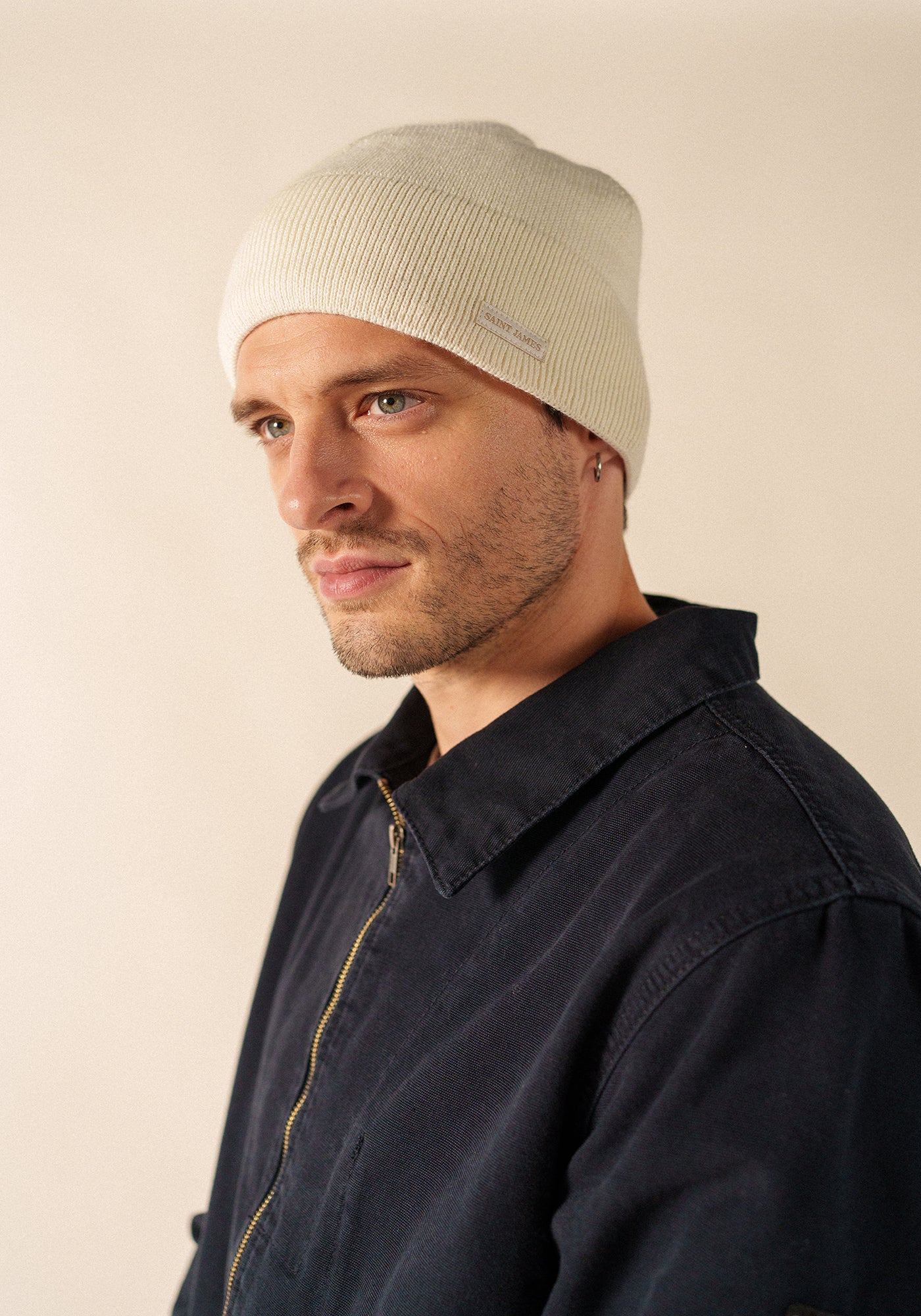 Clerval Solid Beanie – fleece lined (ECUME)