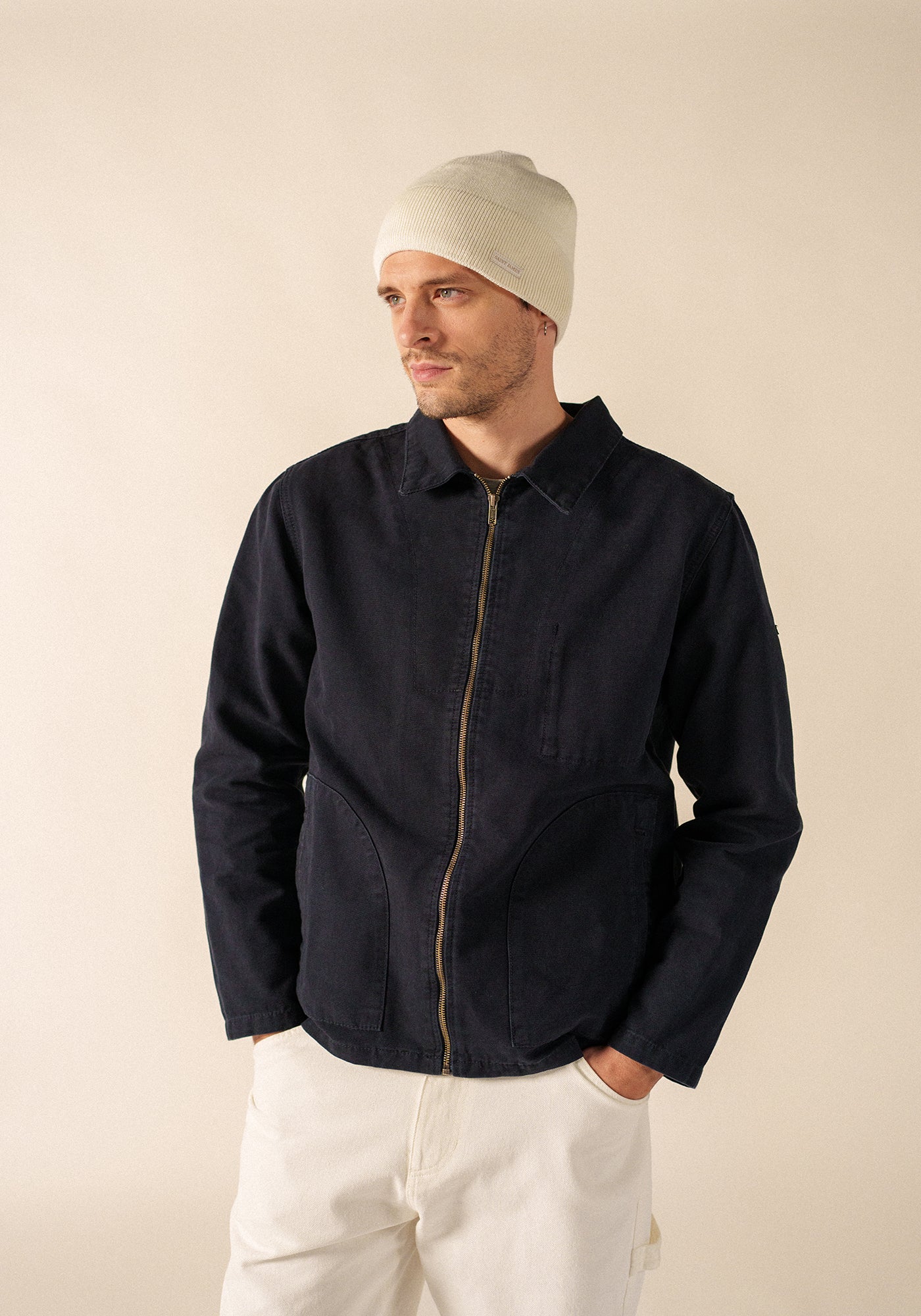 Clerval Solid Beanie – fleece lined (ECUME)