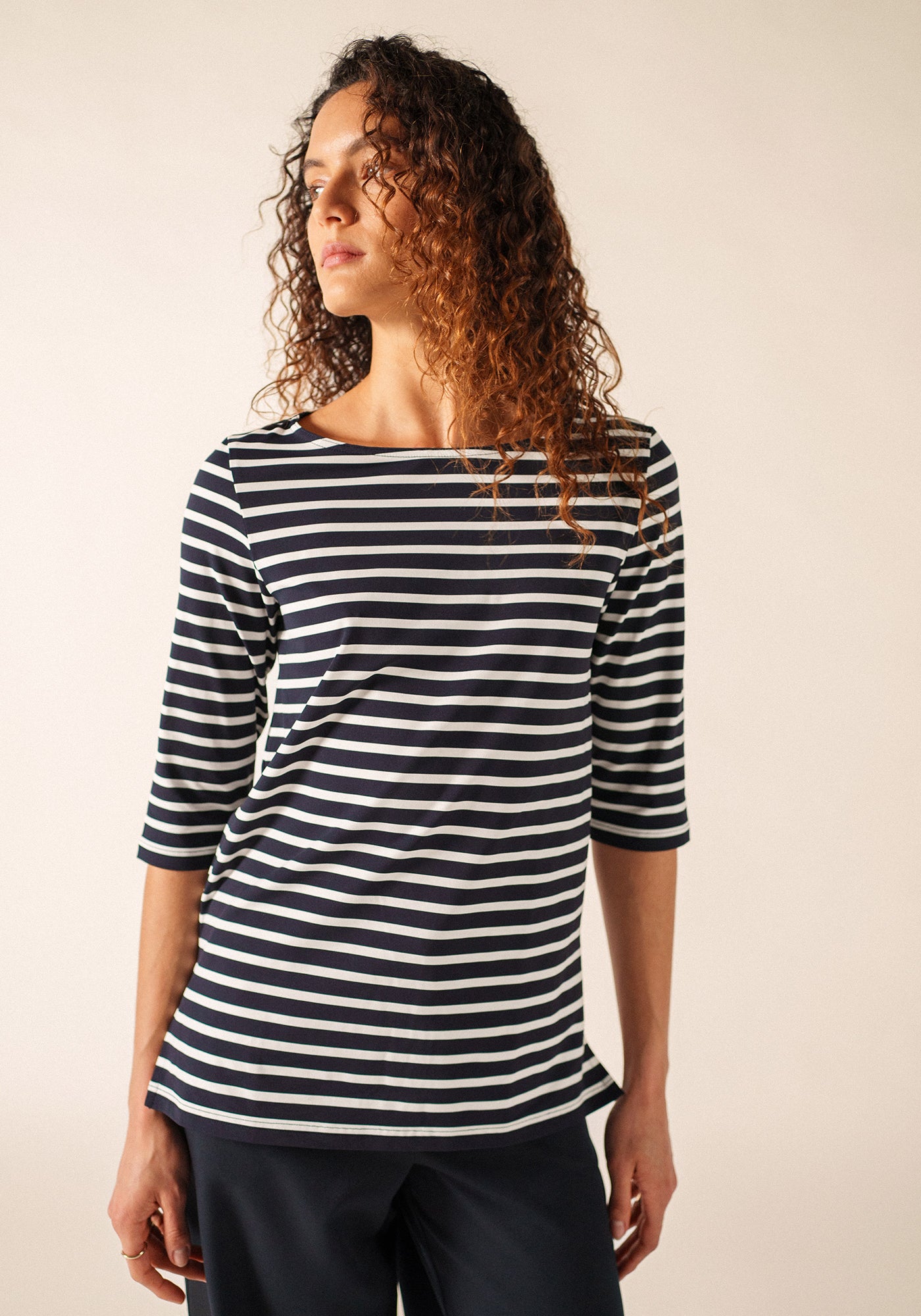 Phare Breton shirt (NAVY/NEIGE)