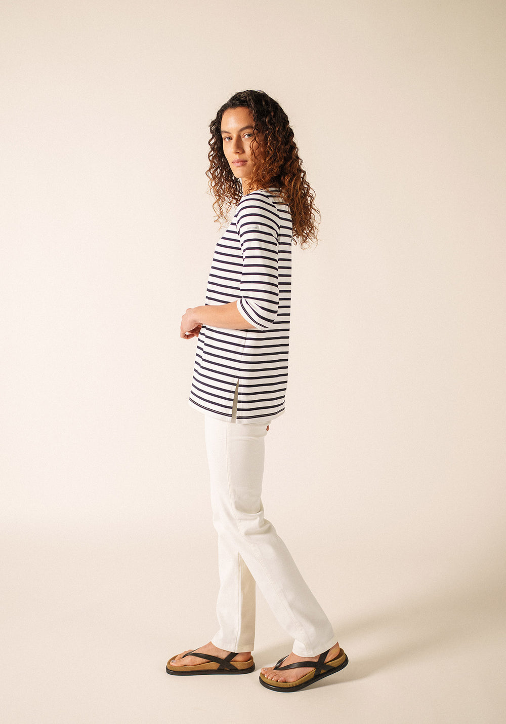 Phare Breton shirt (NEIGE/NAVY)